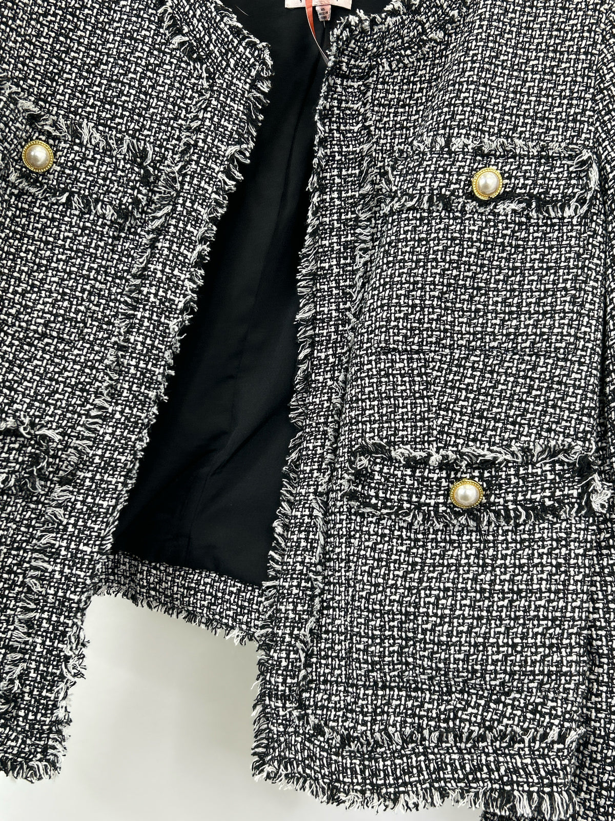 NANETTE LEPORE Size XL Black and White Women Jacket
