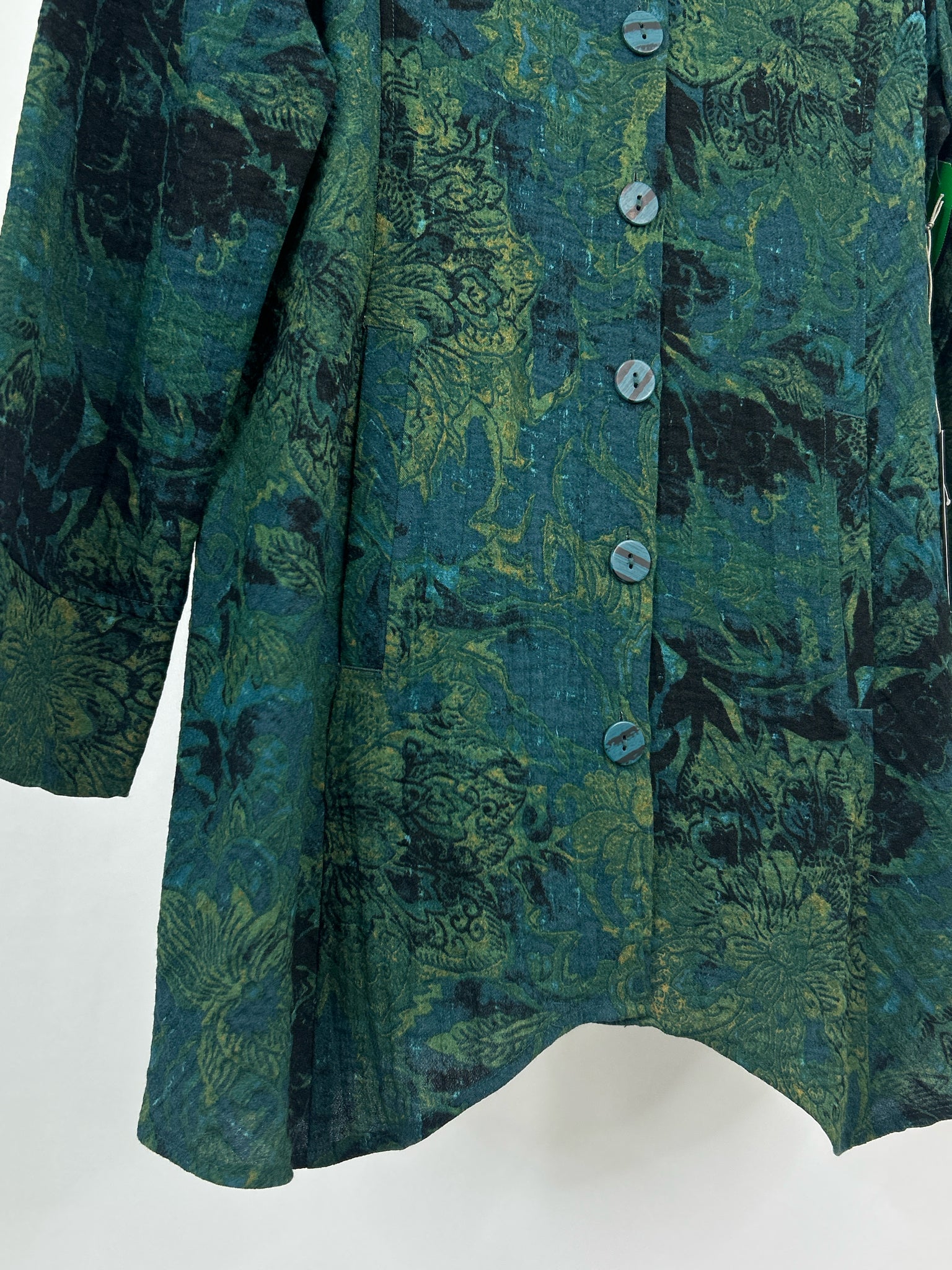 HABITAT Size S Green Print Women Shirt