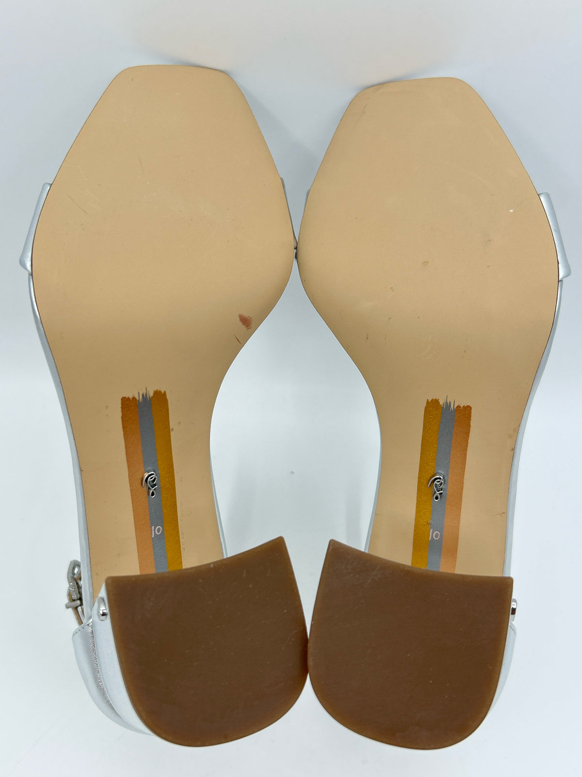 SAM EDELMAN Size 10 Silver Metallic Women Sandal