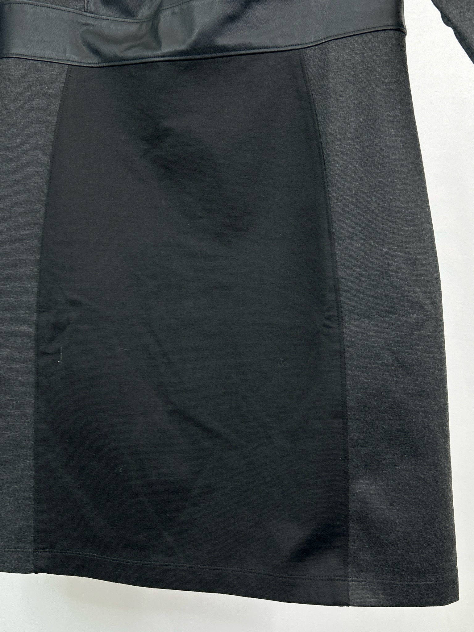 BCBGMAXAZRIA Size L GRAY AND BLACK Women Dress