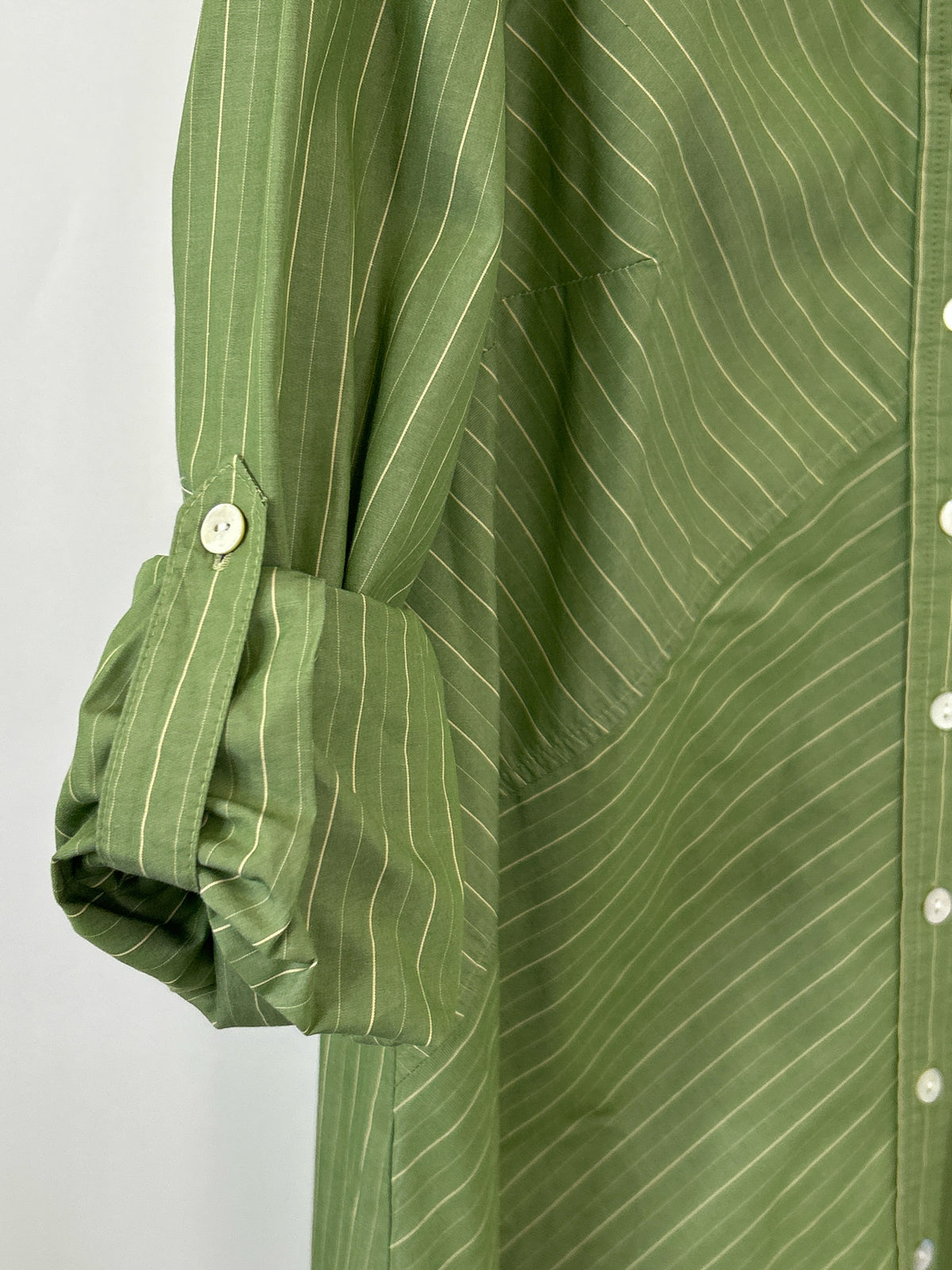 FINLEY Size S Green Striped Women Dress