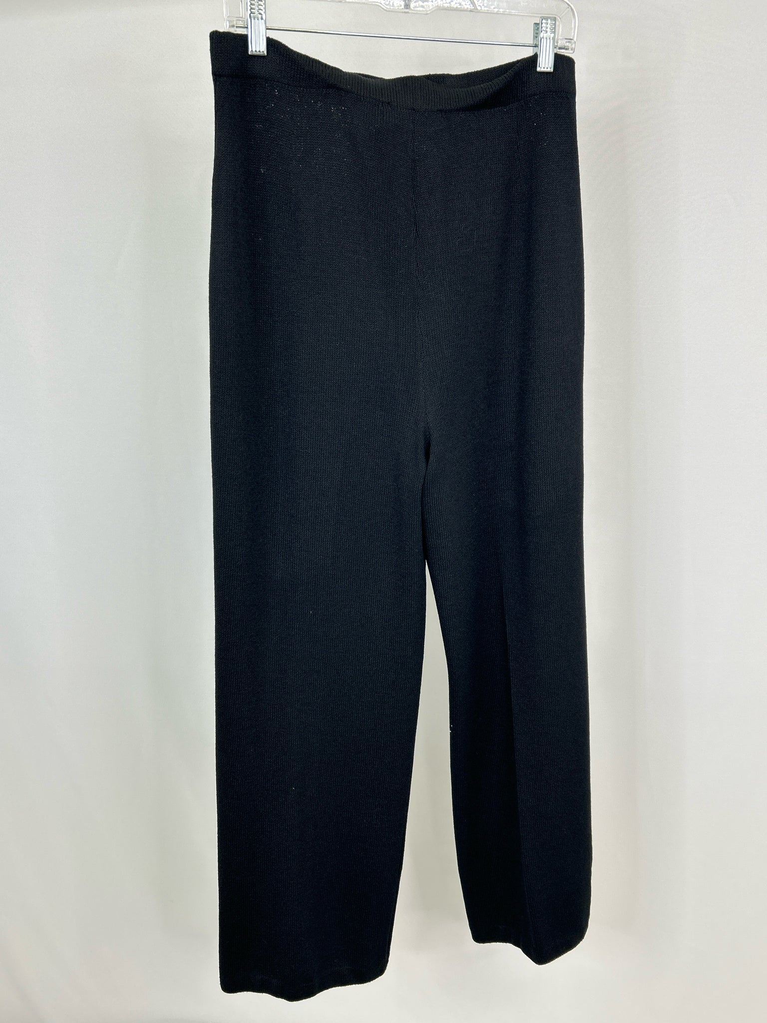 ST JOHN BASICS Size 12 Black Women Pants