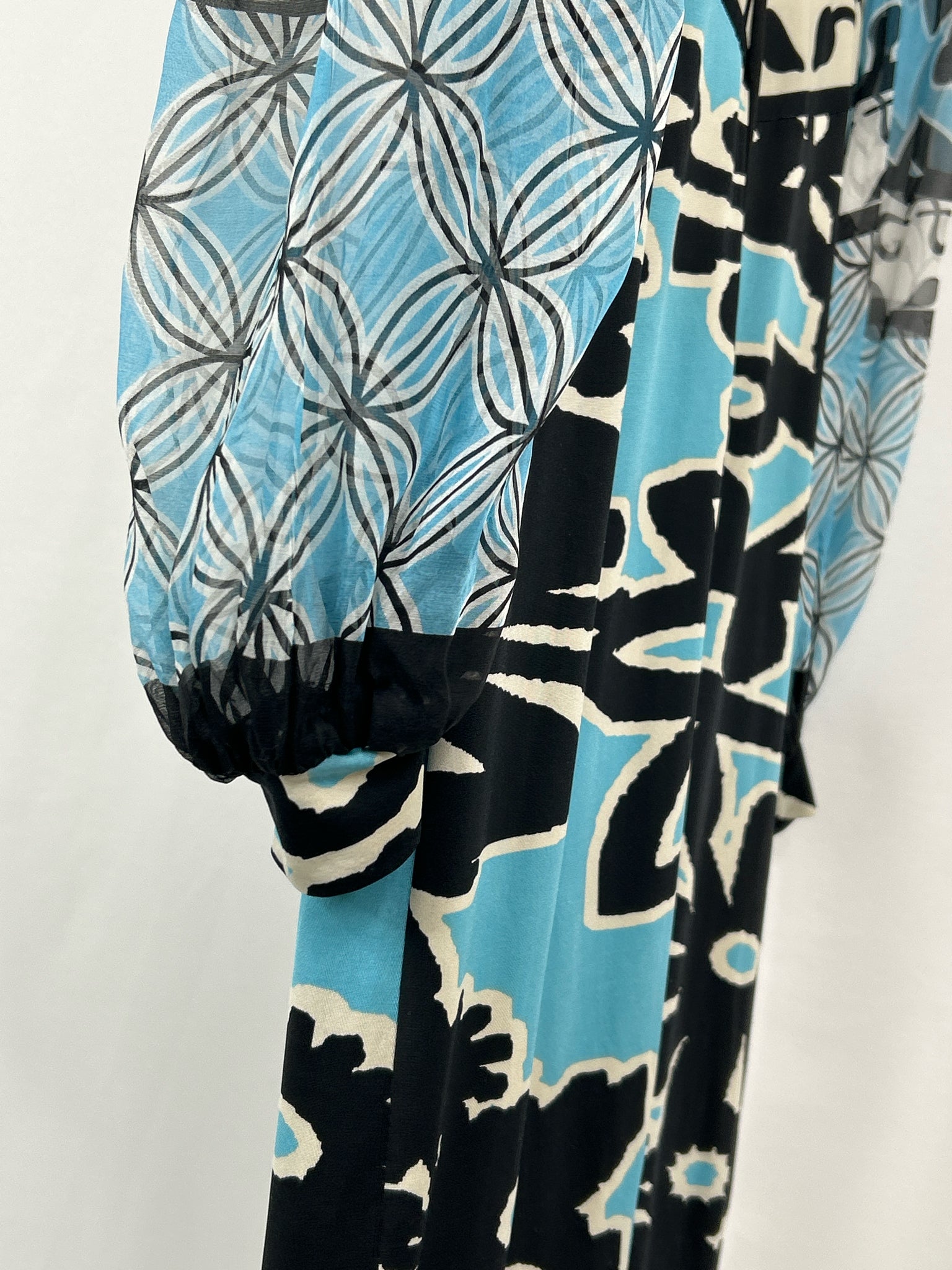 ANALILI Size M Blue Print Women's Dress