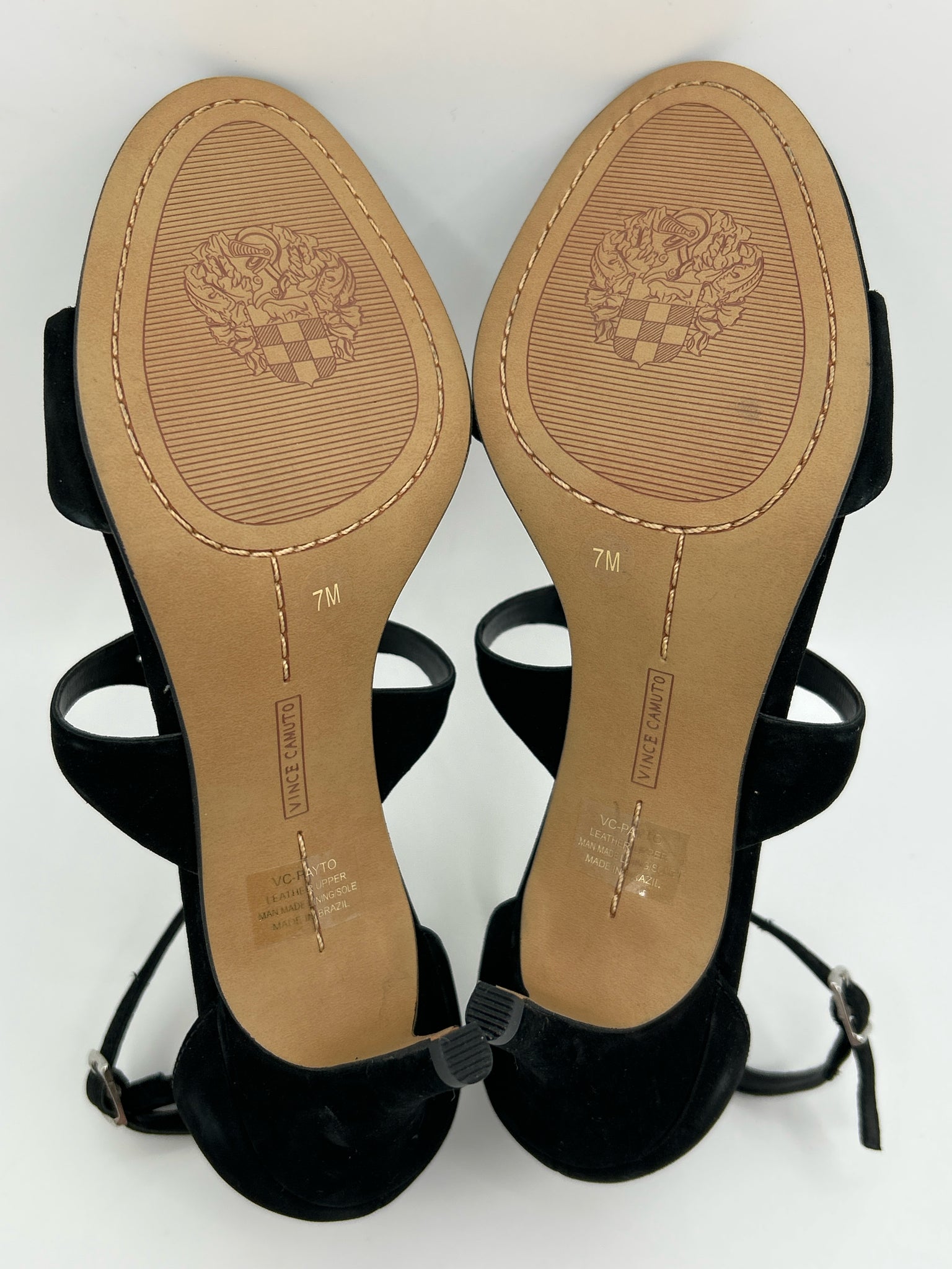 VINCE CAMUTO Size 7M Black Women Sandal