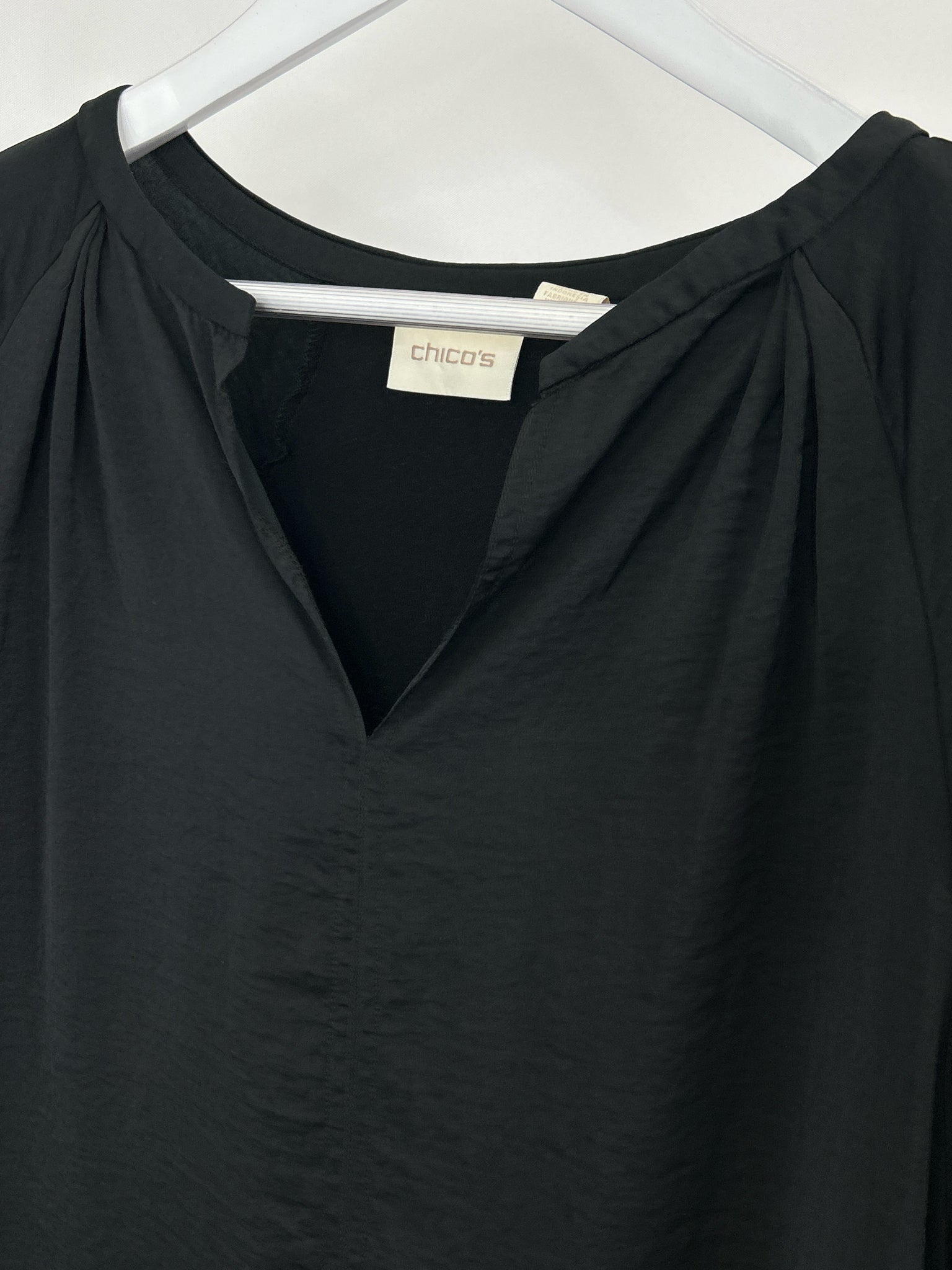 CHICO'S Size 16 Black Women Dress