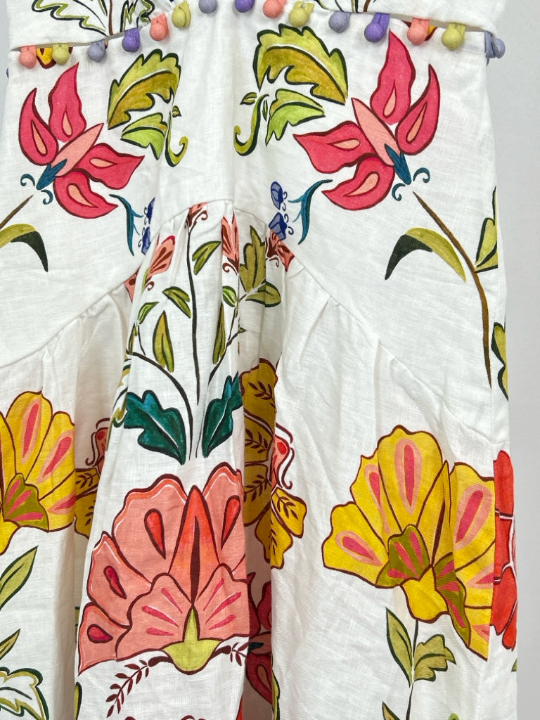 FARM RIO Size XXS White Floral Women's Dress
