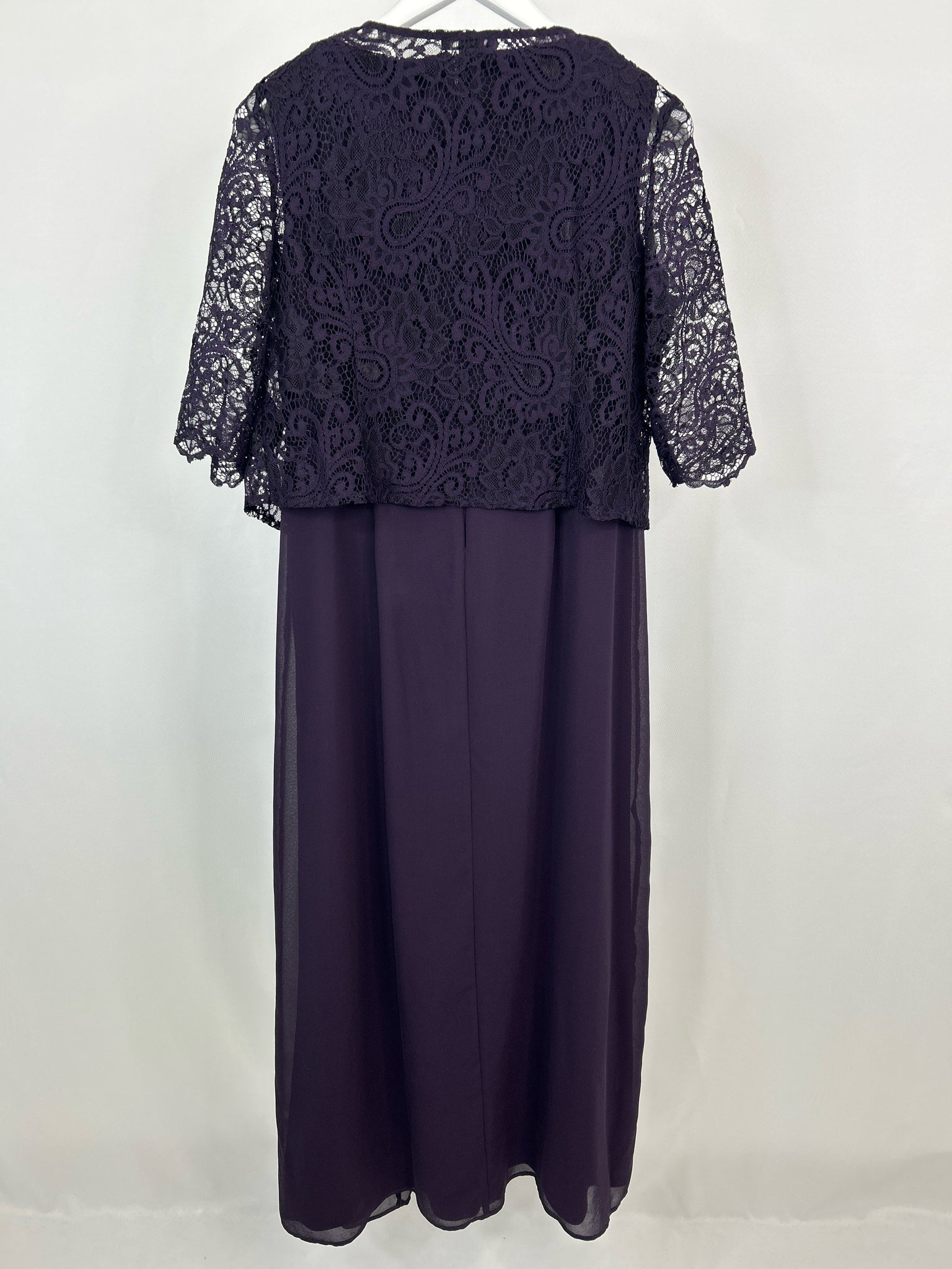 LE BOS Size 10 Plum Women 2-Piece w/Dress