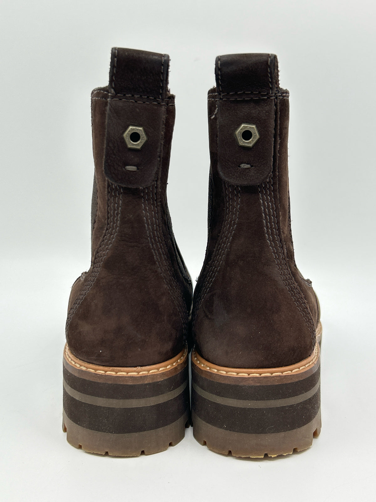 TIMBERLAND Size 8M DARK BROWN Women Booties