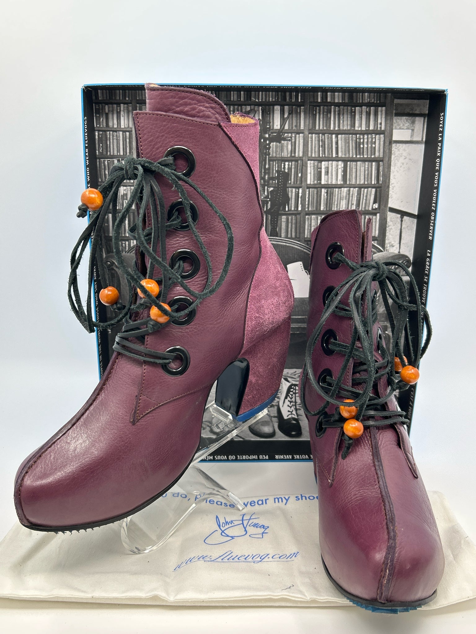 JOHN FLUEVOG Size 11.5 Purple Women Boots