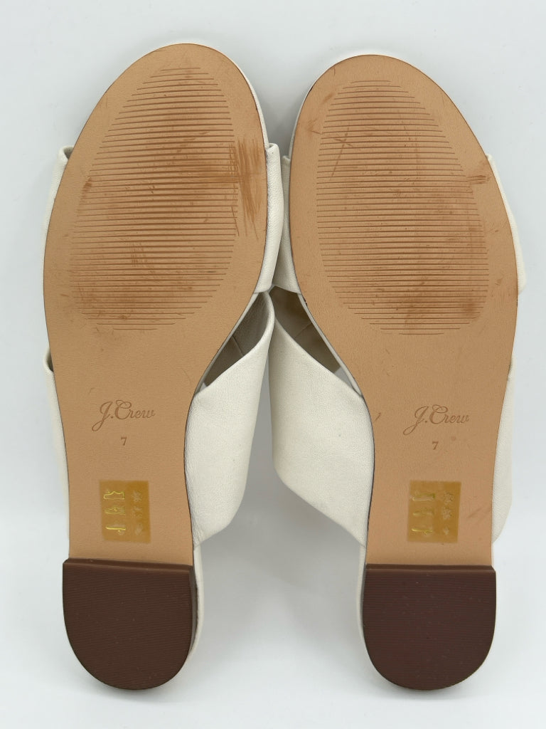 J CREW Size 7 Ivory Women's Sandal