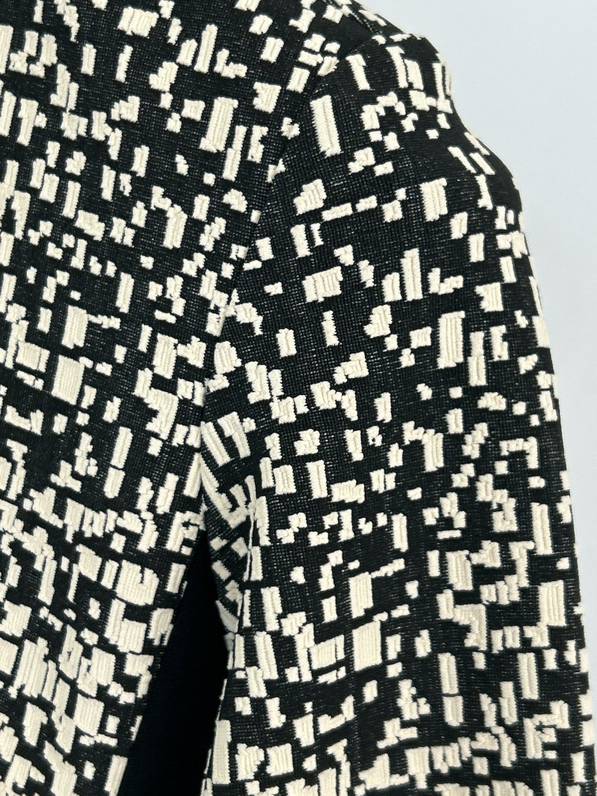 JOSEPH RIBKOFF Size 8 Black and White Women Jacket