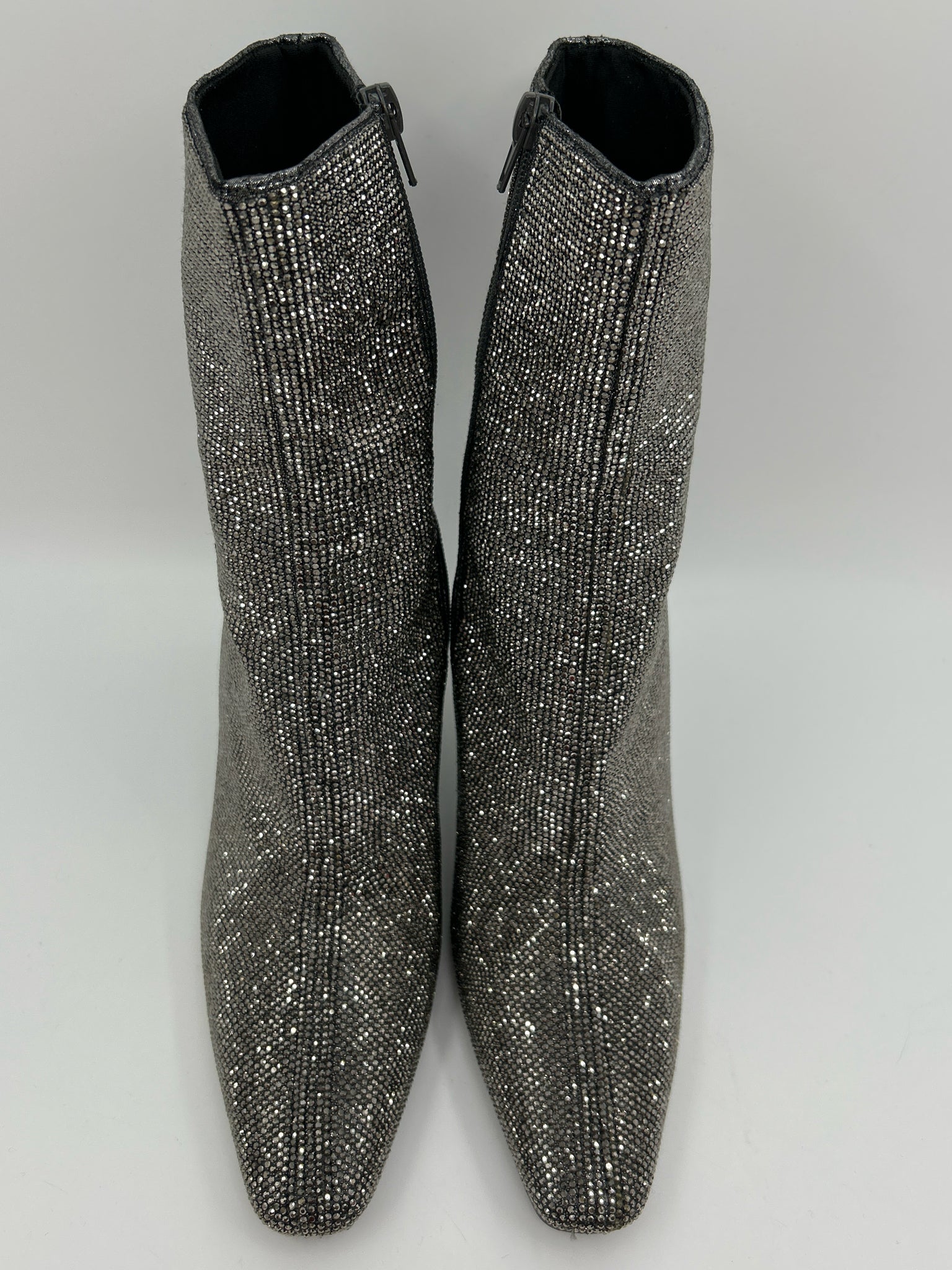 STEVE MADDEN Size 9.5M Silver Women Booties