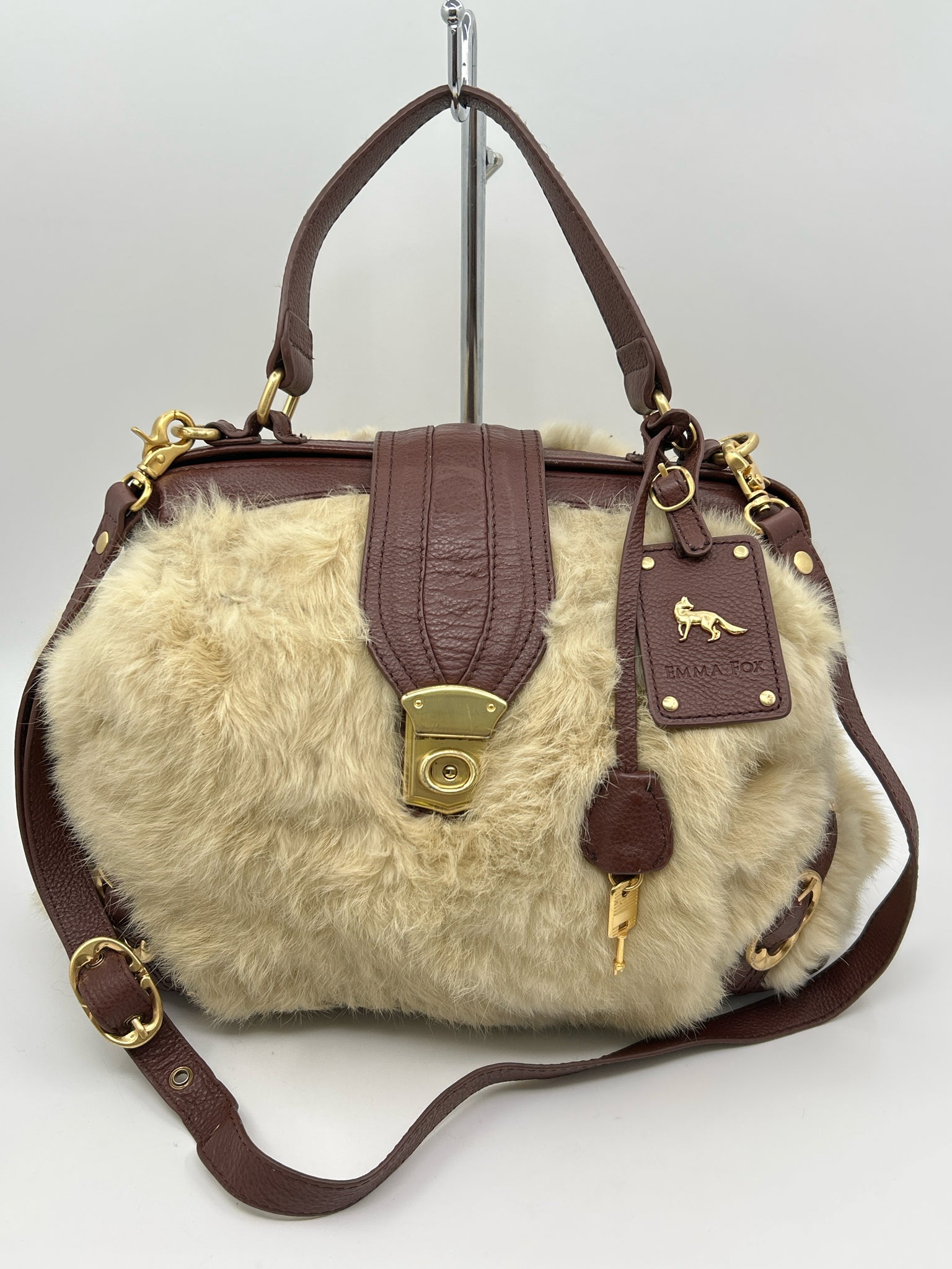 EMMA FOX CREAM AND BROWN Women Purse