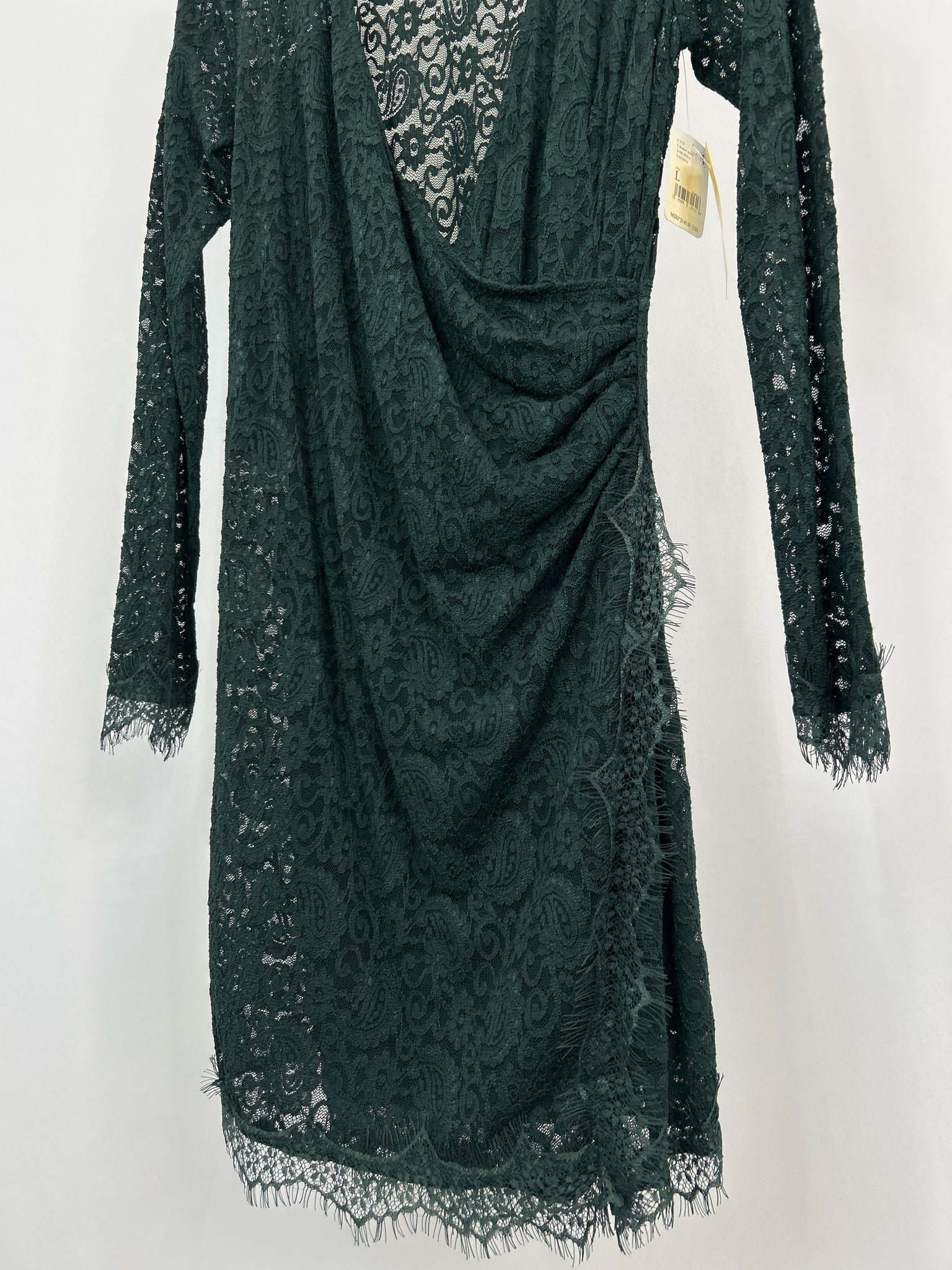 FREE PEOPLE Size L Green Women Dress