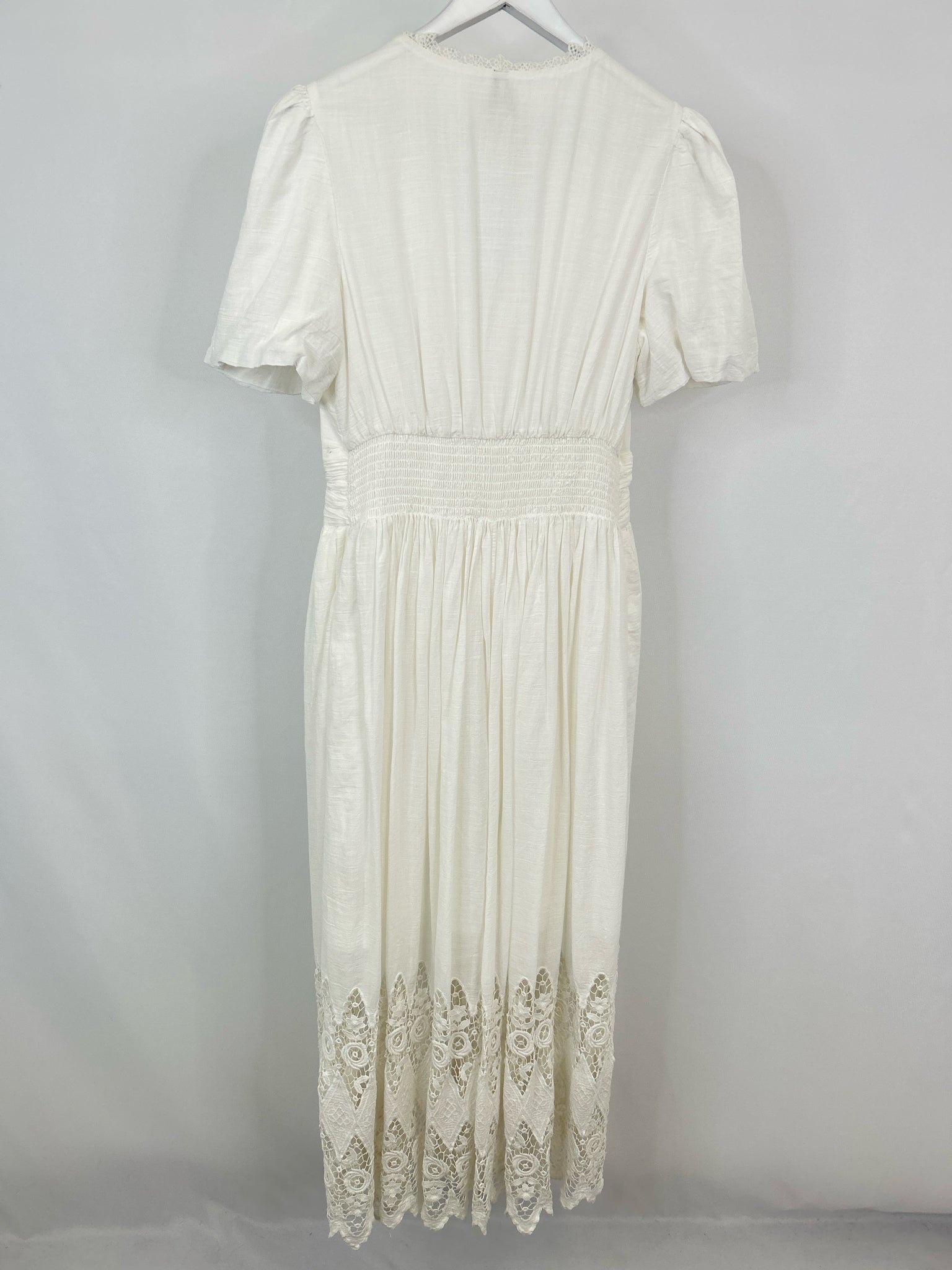 BY ANTHROPOLGIE Size L White Women Dress