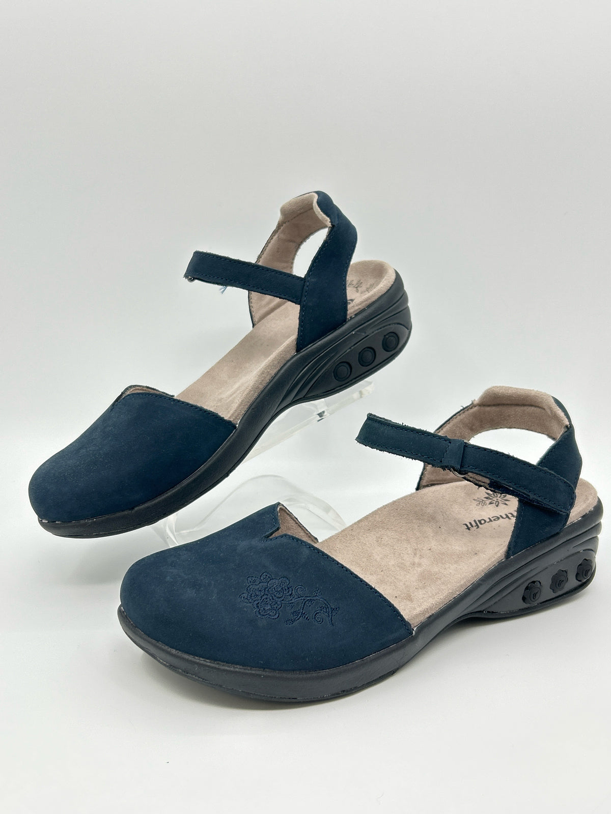THERAFIT Size 8.5/9 Blue Women Sandal