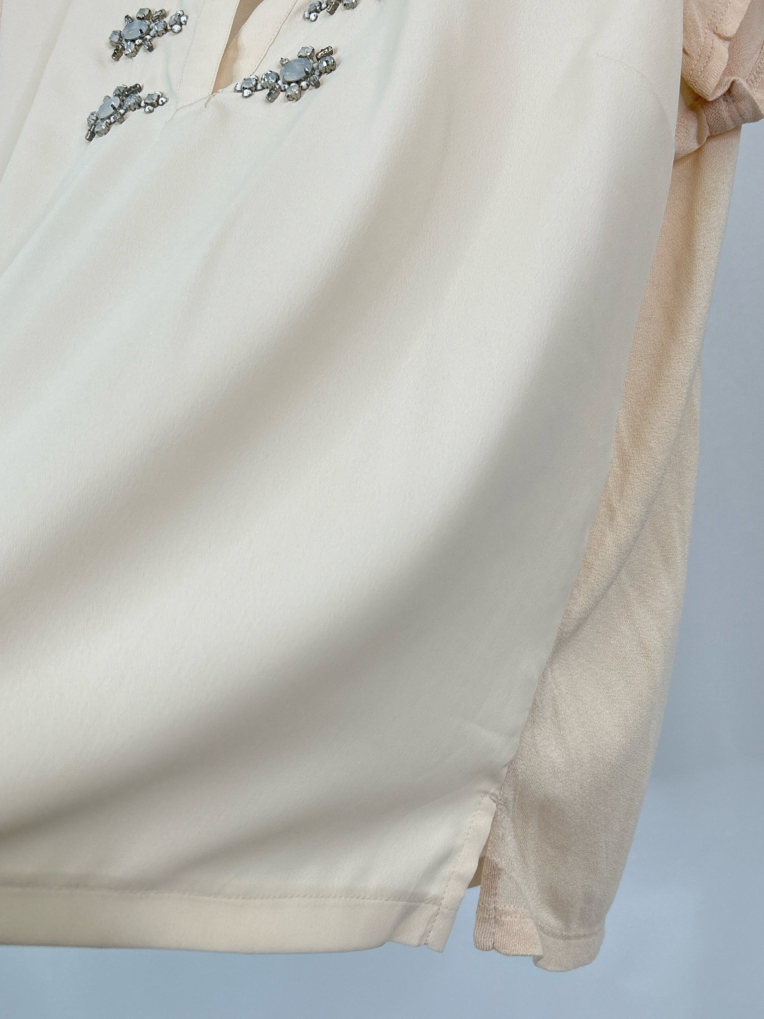 ANN TAYLOR Size LP Cream Women Top