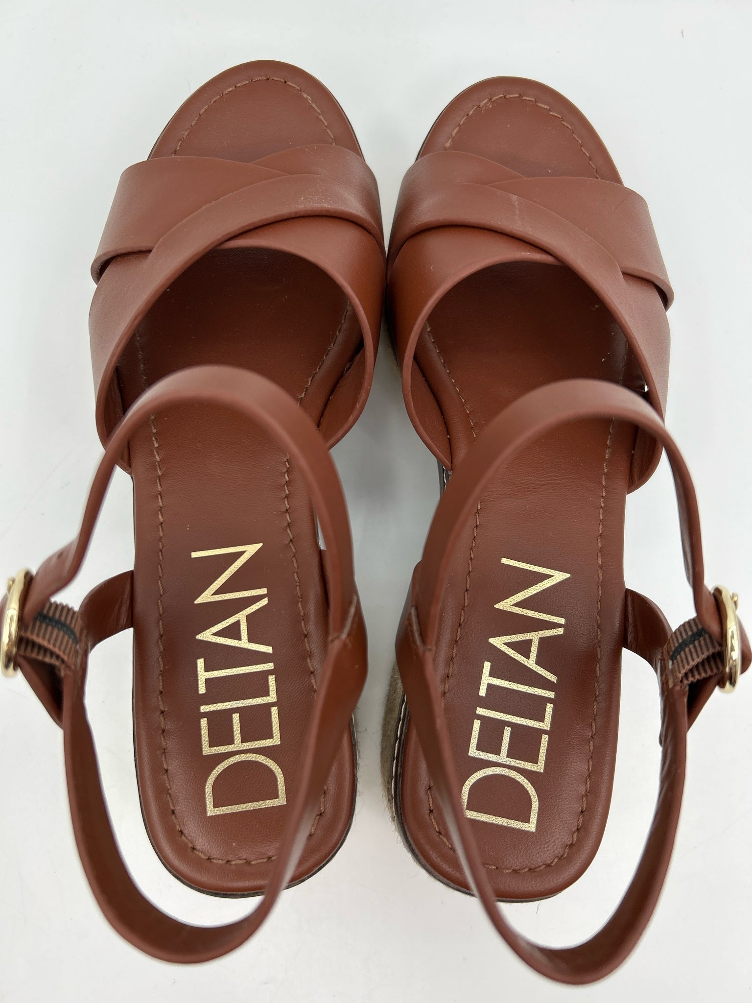 DELTAN Size 9.5M Brown Women Sandal