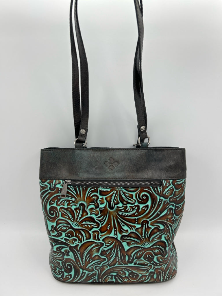 PATRICIA NASH Turquoise & Black Backpack