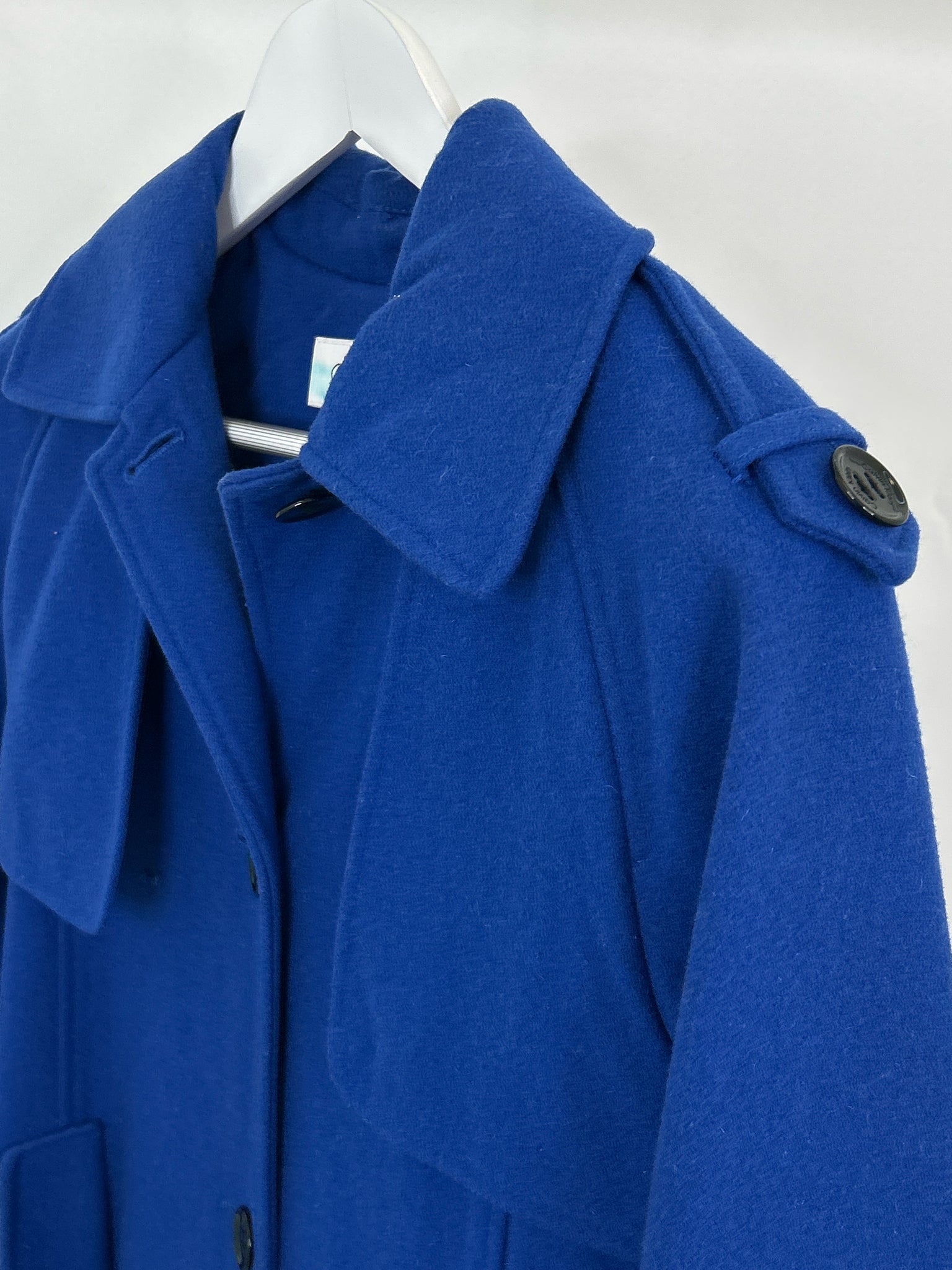 CALVIN KLEIN Size 6 Royal Blue Women Coat