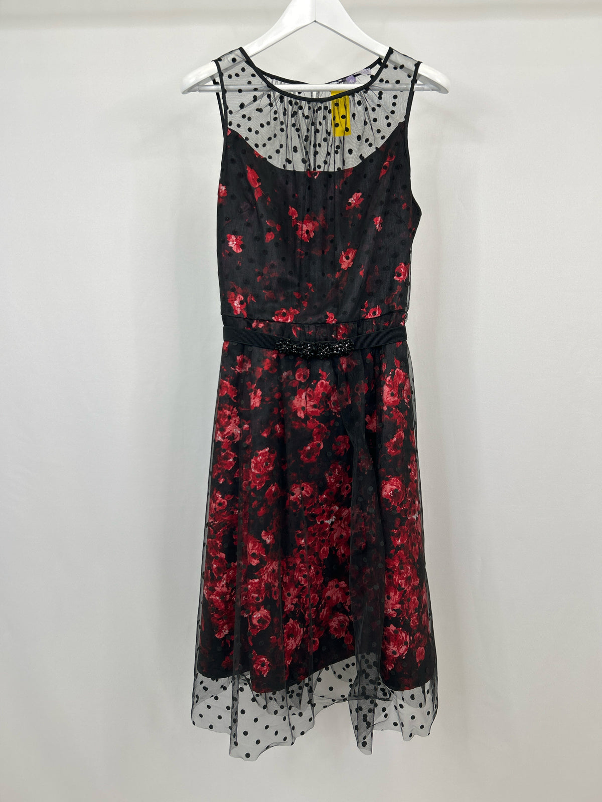 LUXE BY CARMEN MARC VALVO Size 16 black and red Women Dress