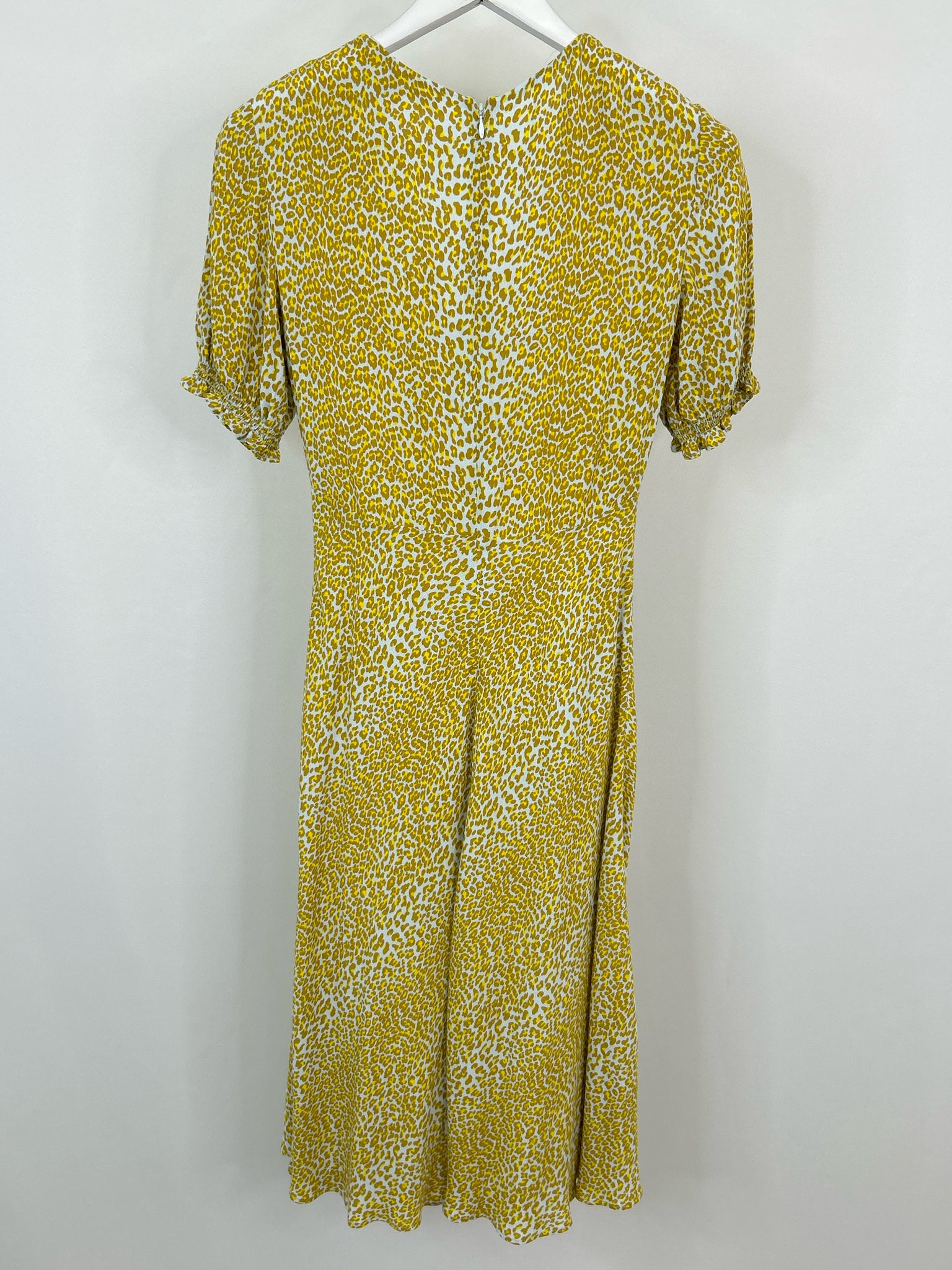 DIANE VON FURSTENBERG Size 0 Yellow Print Women Dress