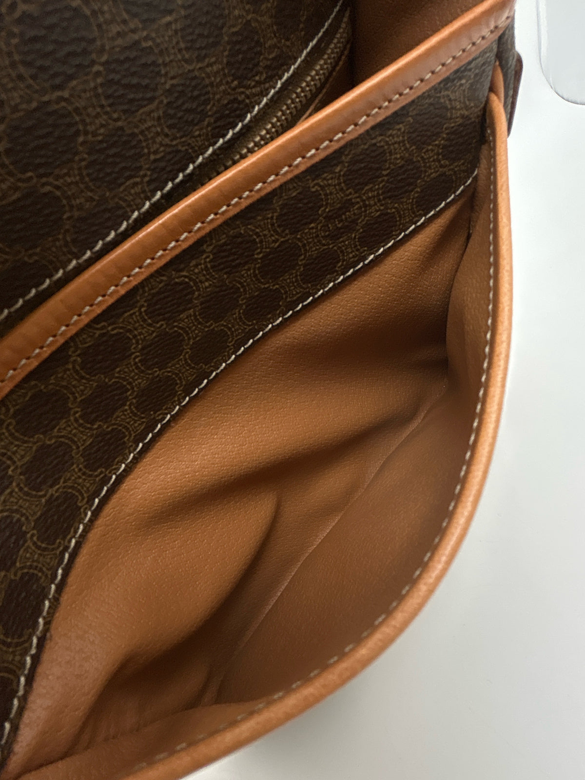 CELINE Brown Print Women Purse