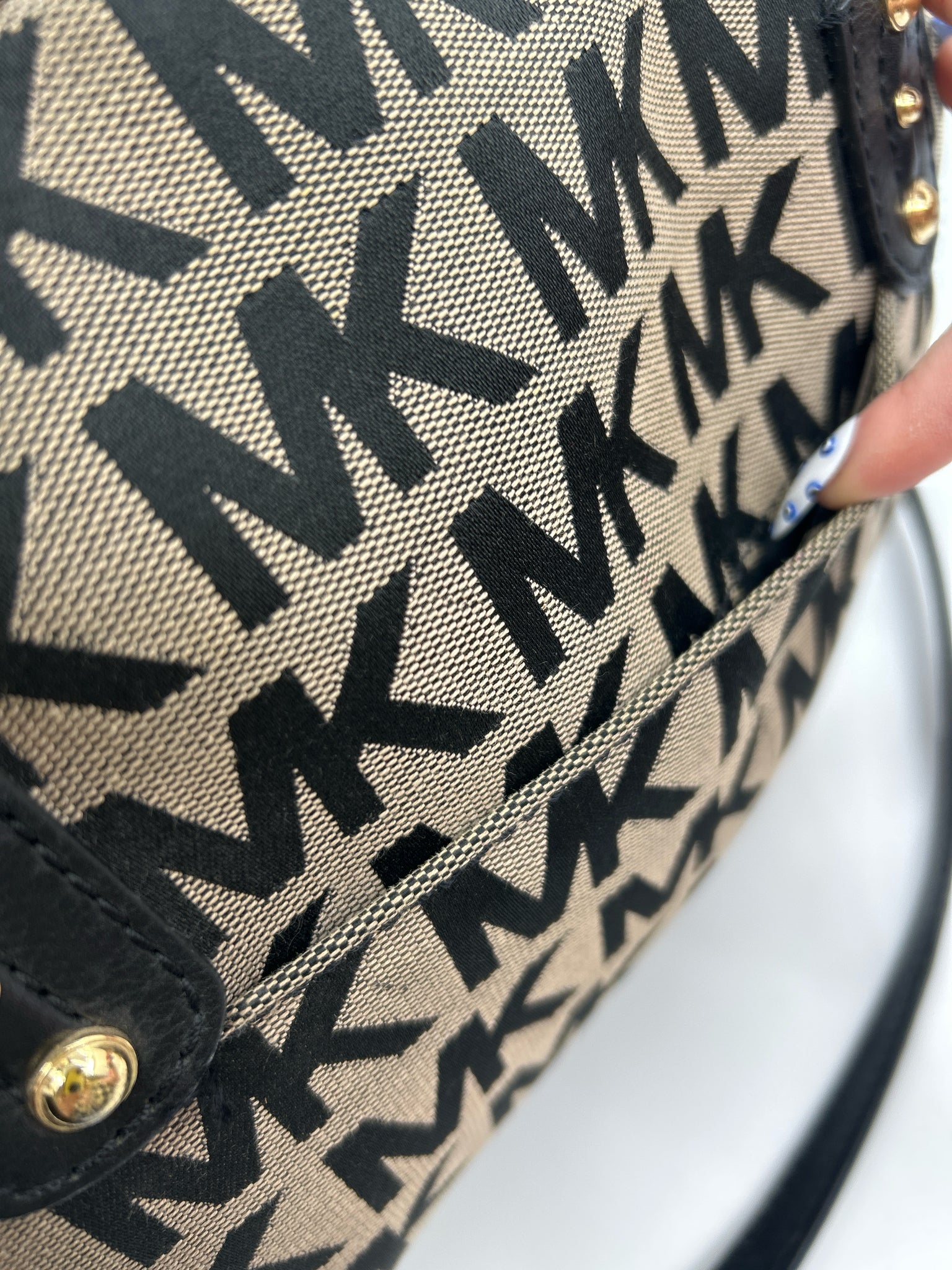 MICHAEL MICHAEL KORS Grey & Black Women Purse