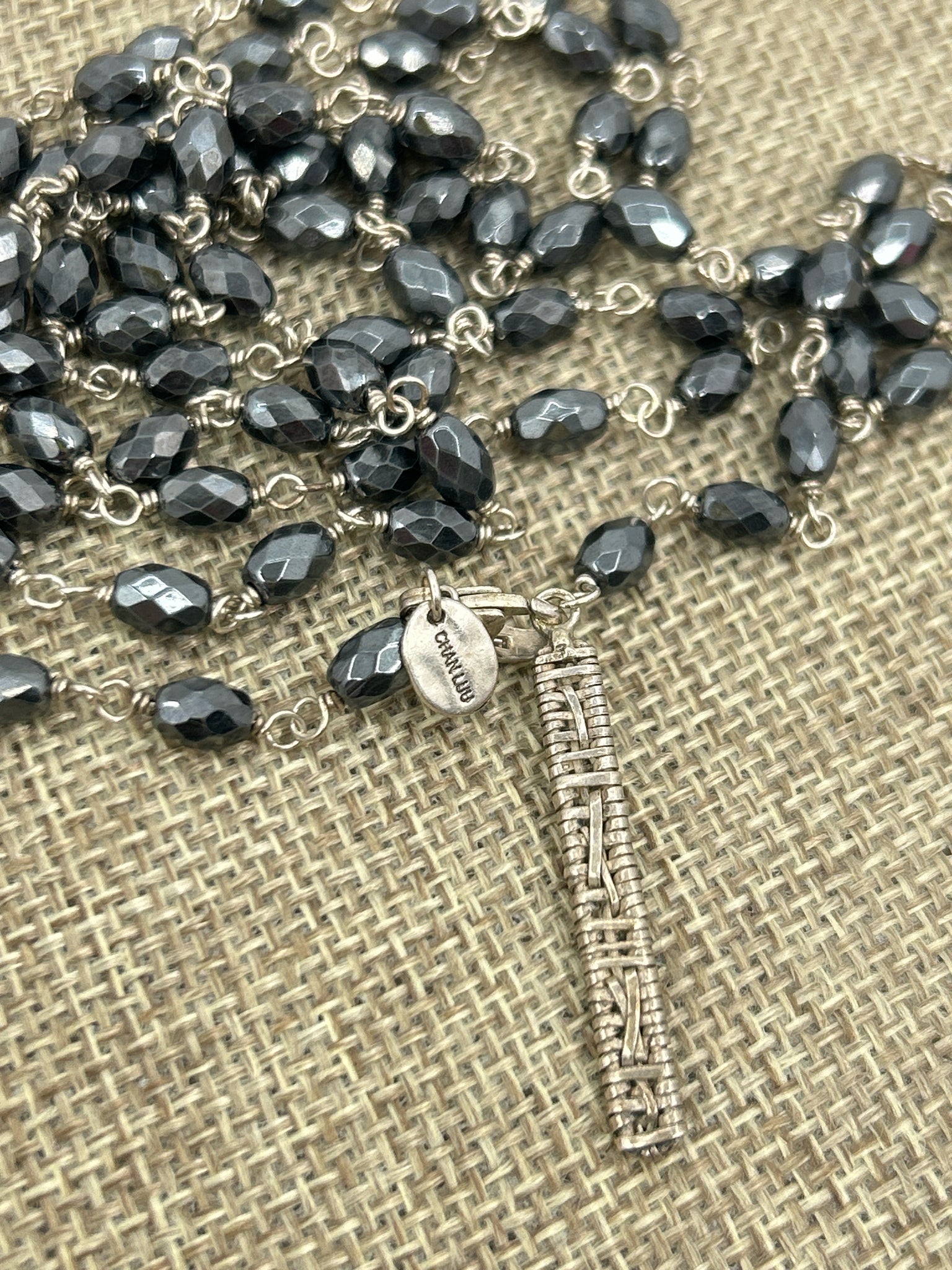 CHAN LUU Black & Silver Necklace