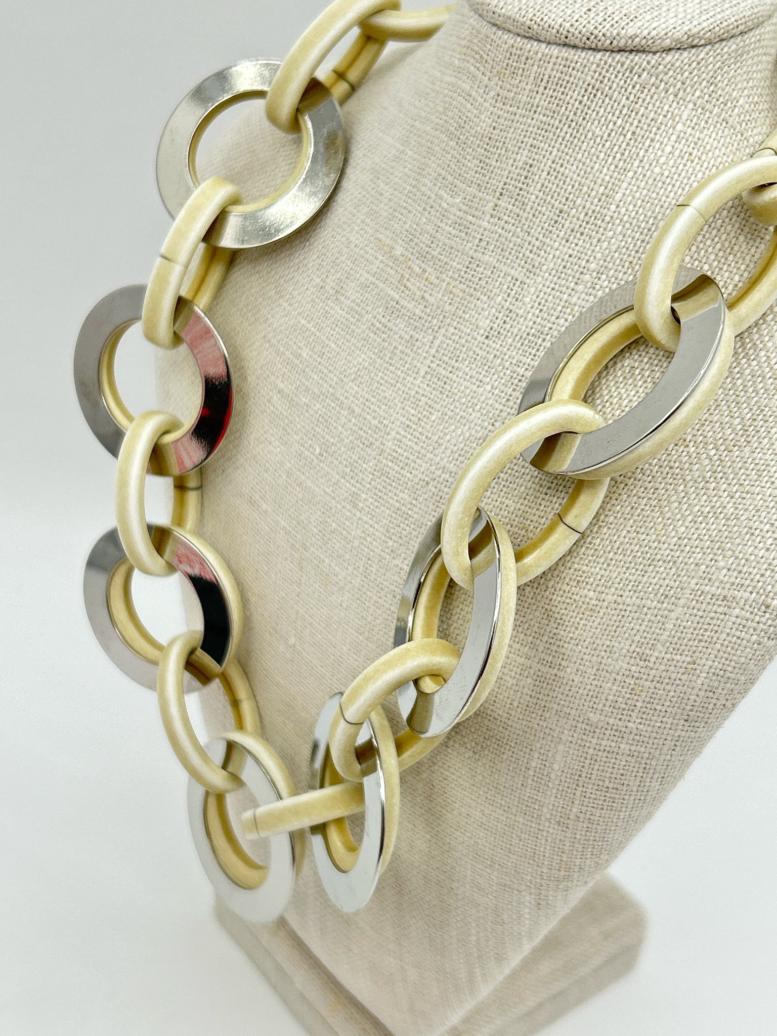 PONO By Jane Goodman Cream & Silver Necklace
