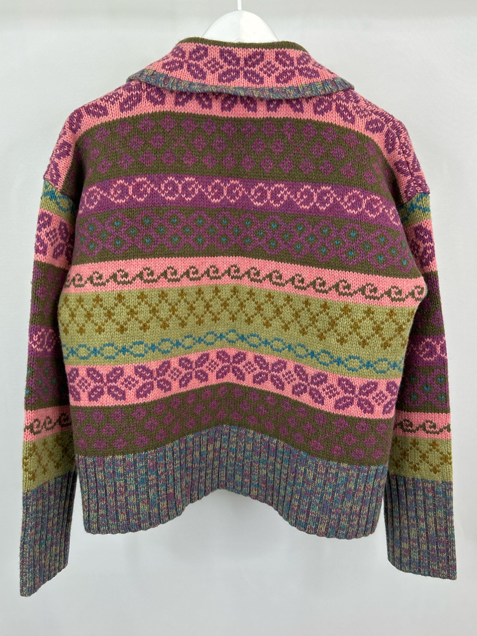 SUNDANCE Size L Purple and green Women Cardigan