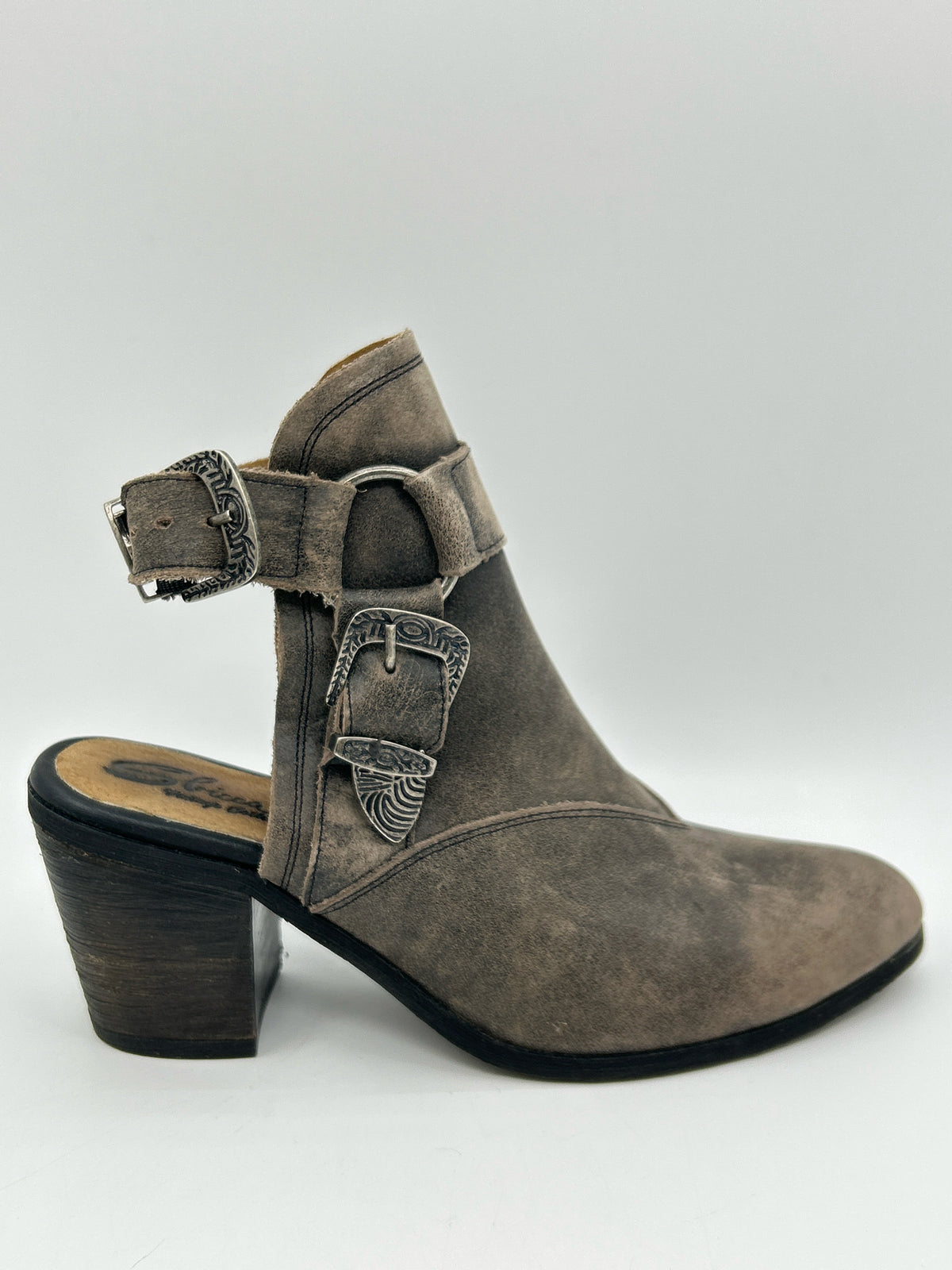 SBICCA Size 7 Charcoal Women Booties