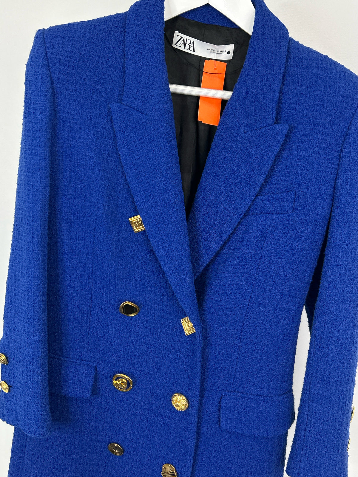 ZARA Size M Royal Blue Women Coat