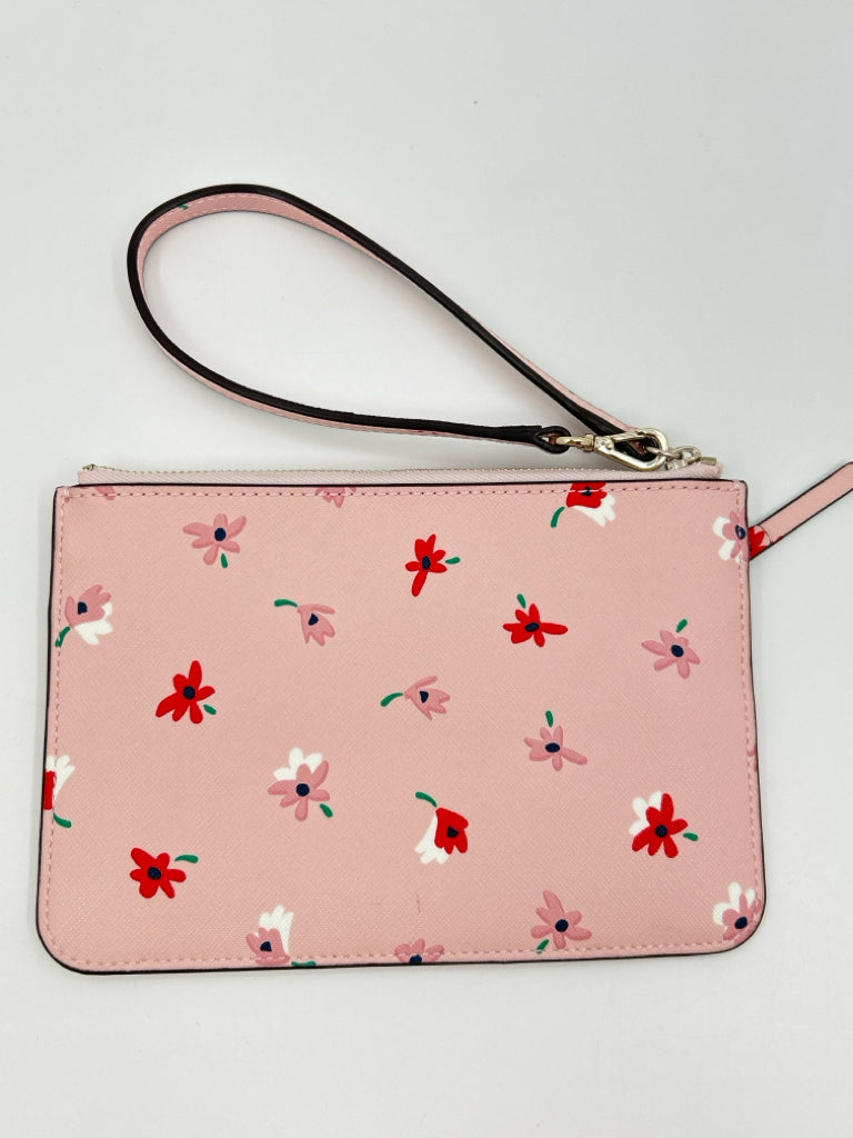 KATE SPADE Pink floral Wristlet