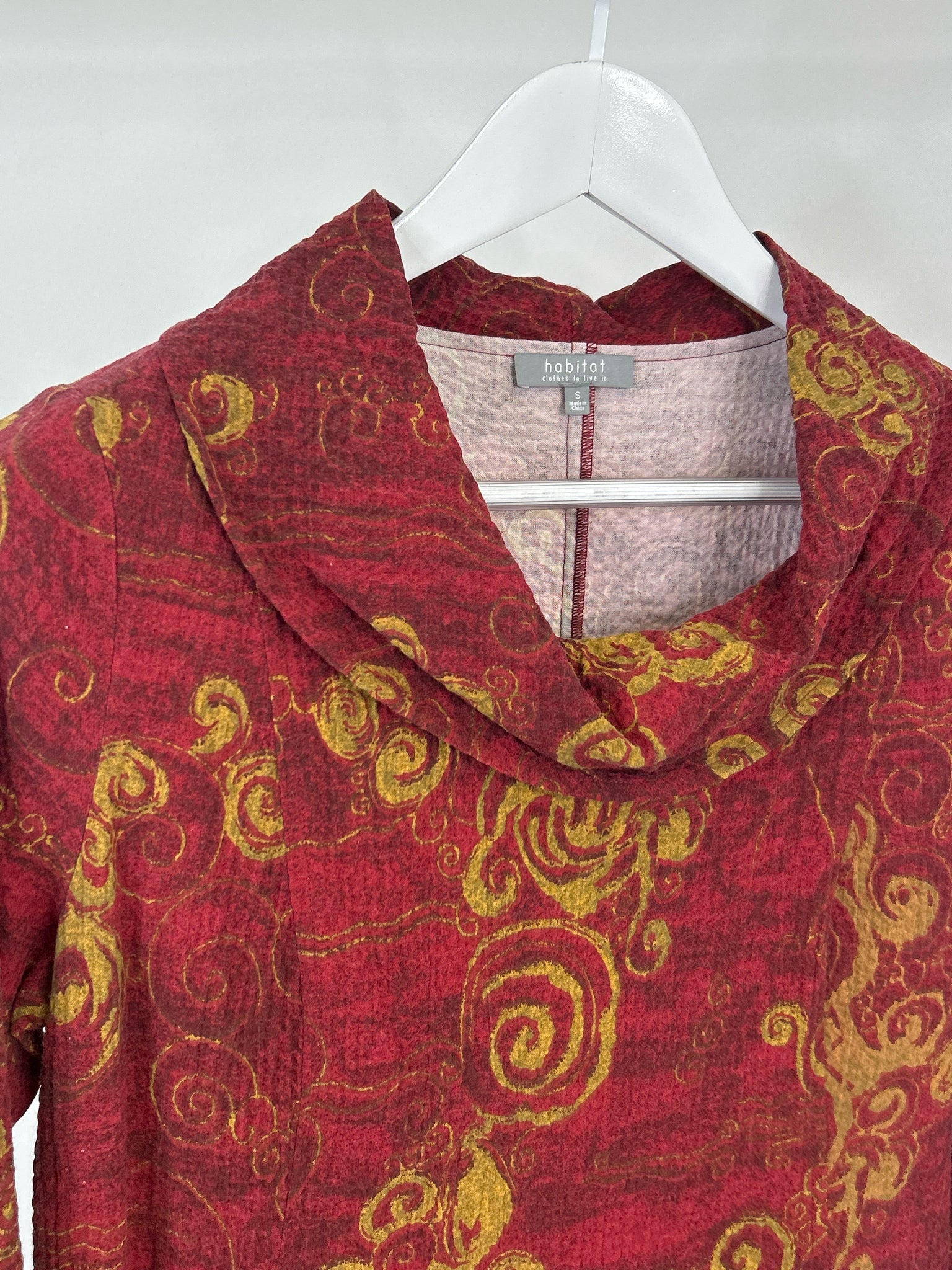 HABITAT Size S Wine and Gold Women Dress