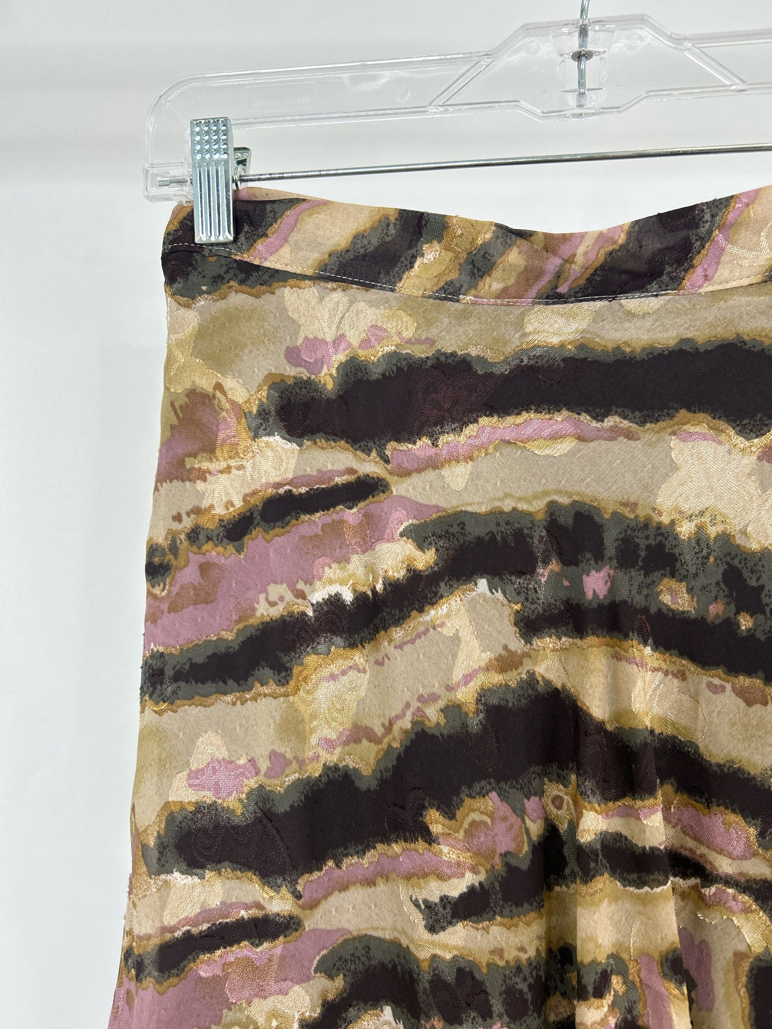 NEKANE NKN Size L Beige and Purple Women Skirt