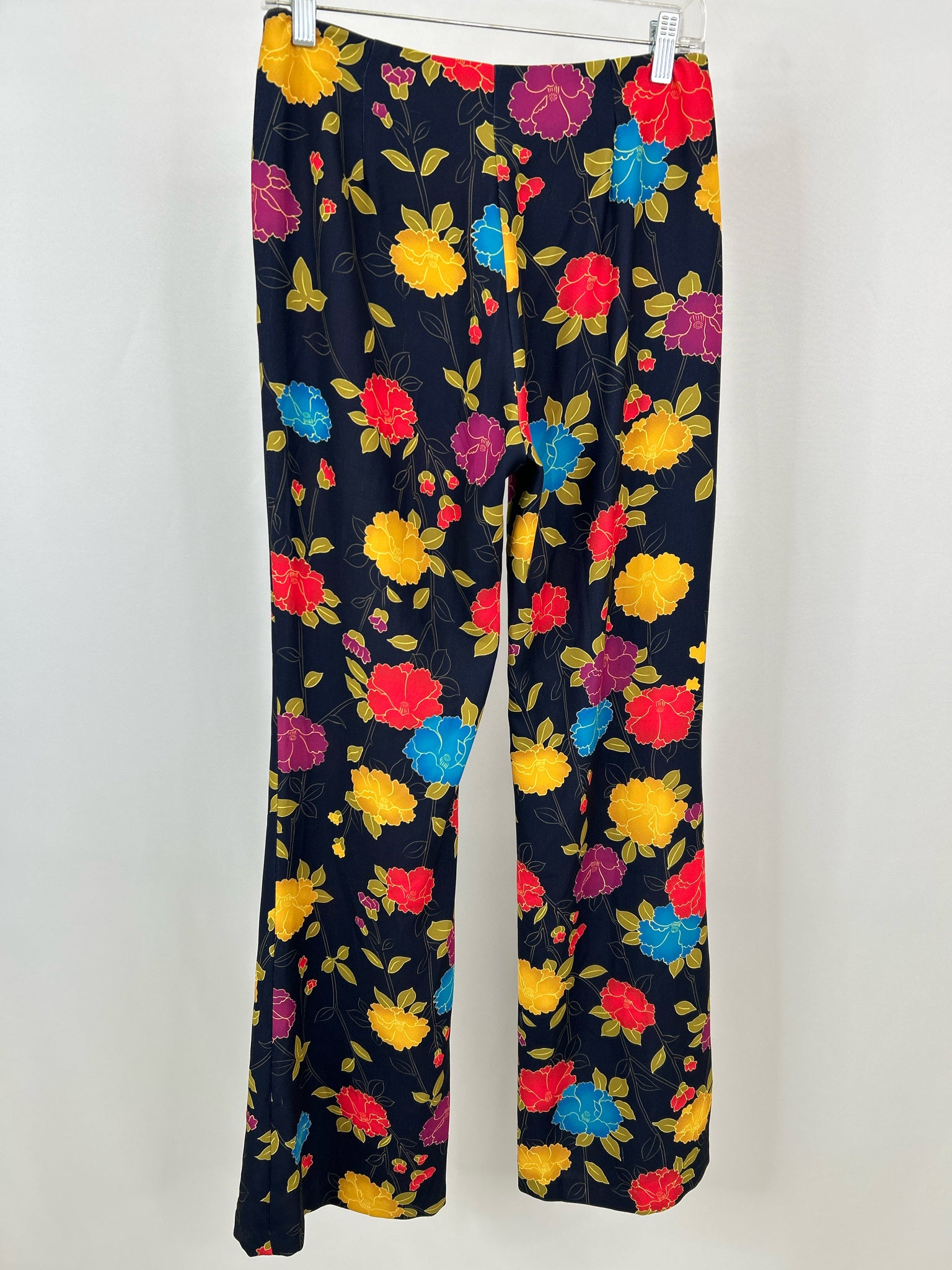 Flora Bea Size S NAVY FLORAL Women Pants