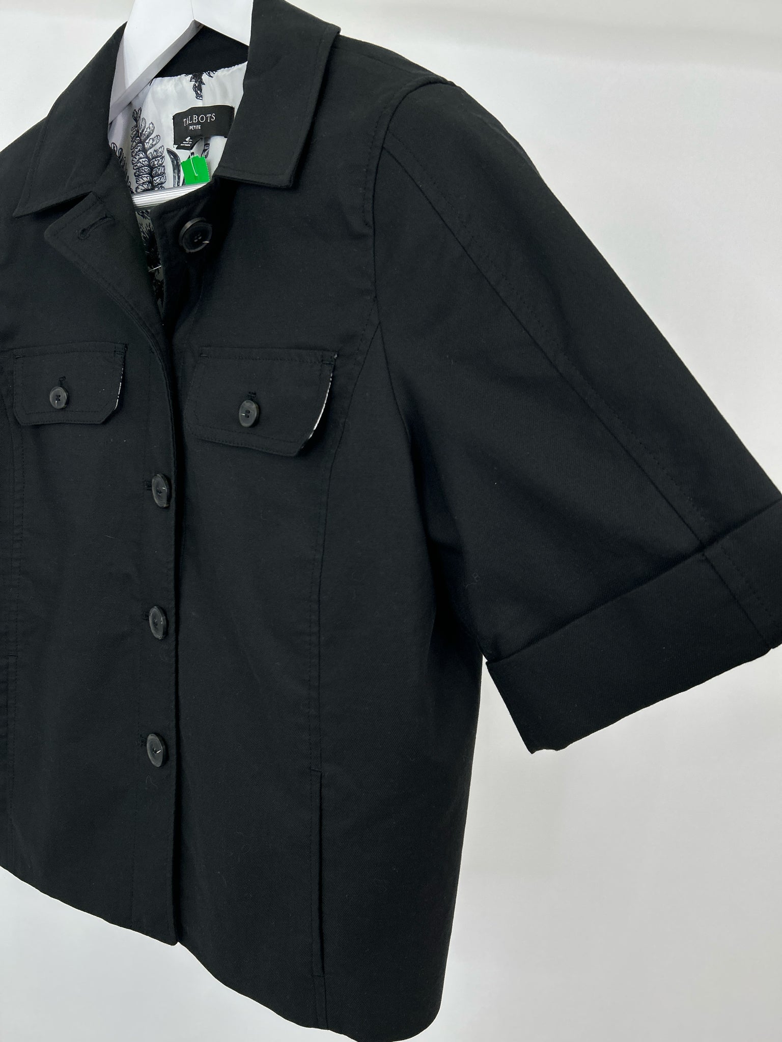 TALBOTS Size 8P Black Women Jacket