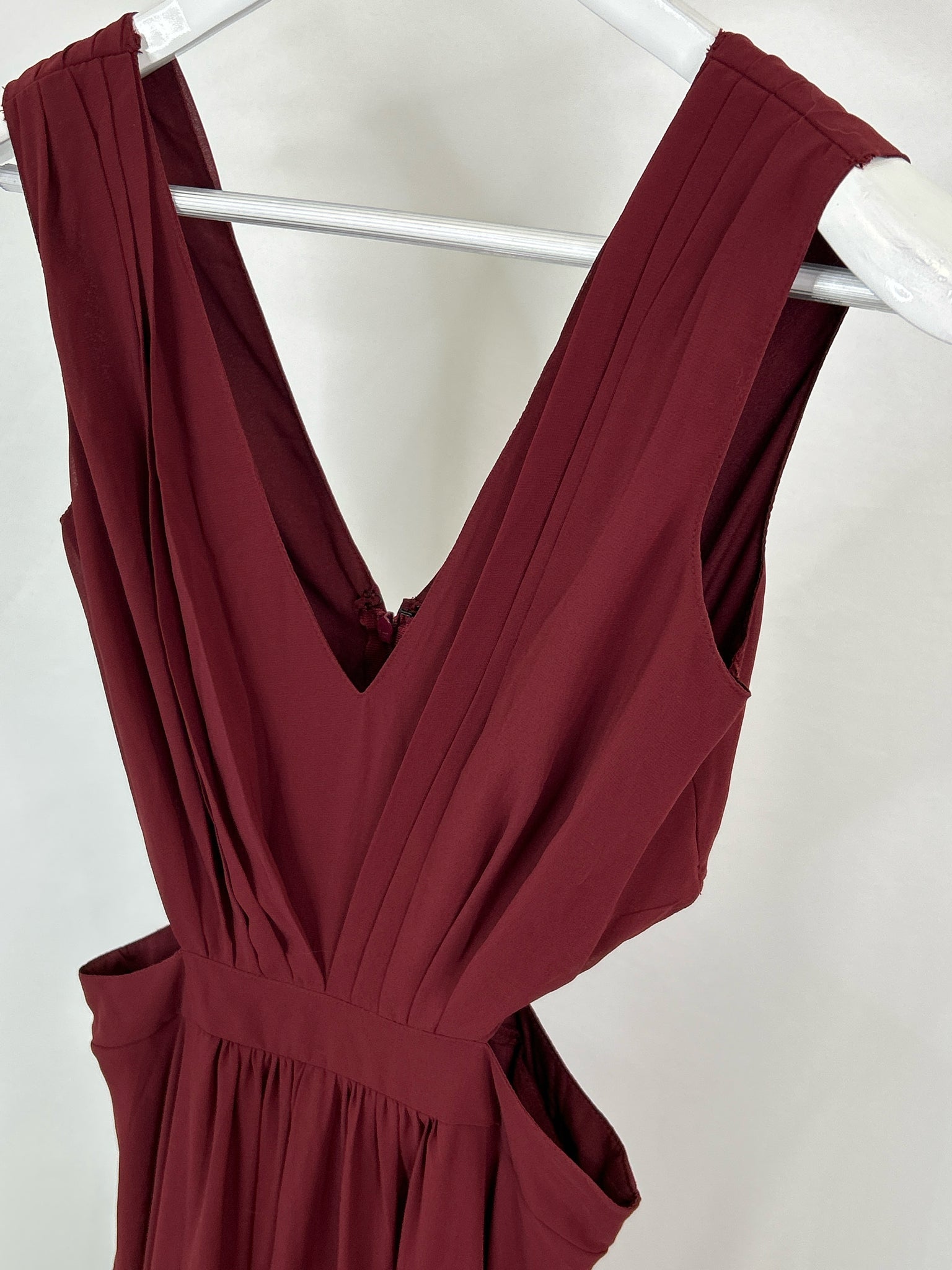 ASOS Size 4 Burgundy Women's Dress