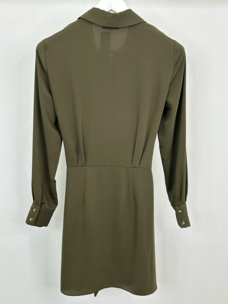 GIANNI BINI Women Size 2 OLIVE GREEN Dress