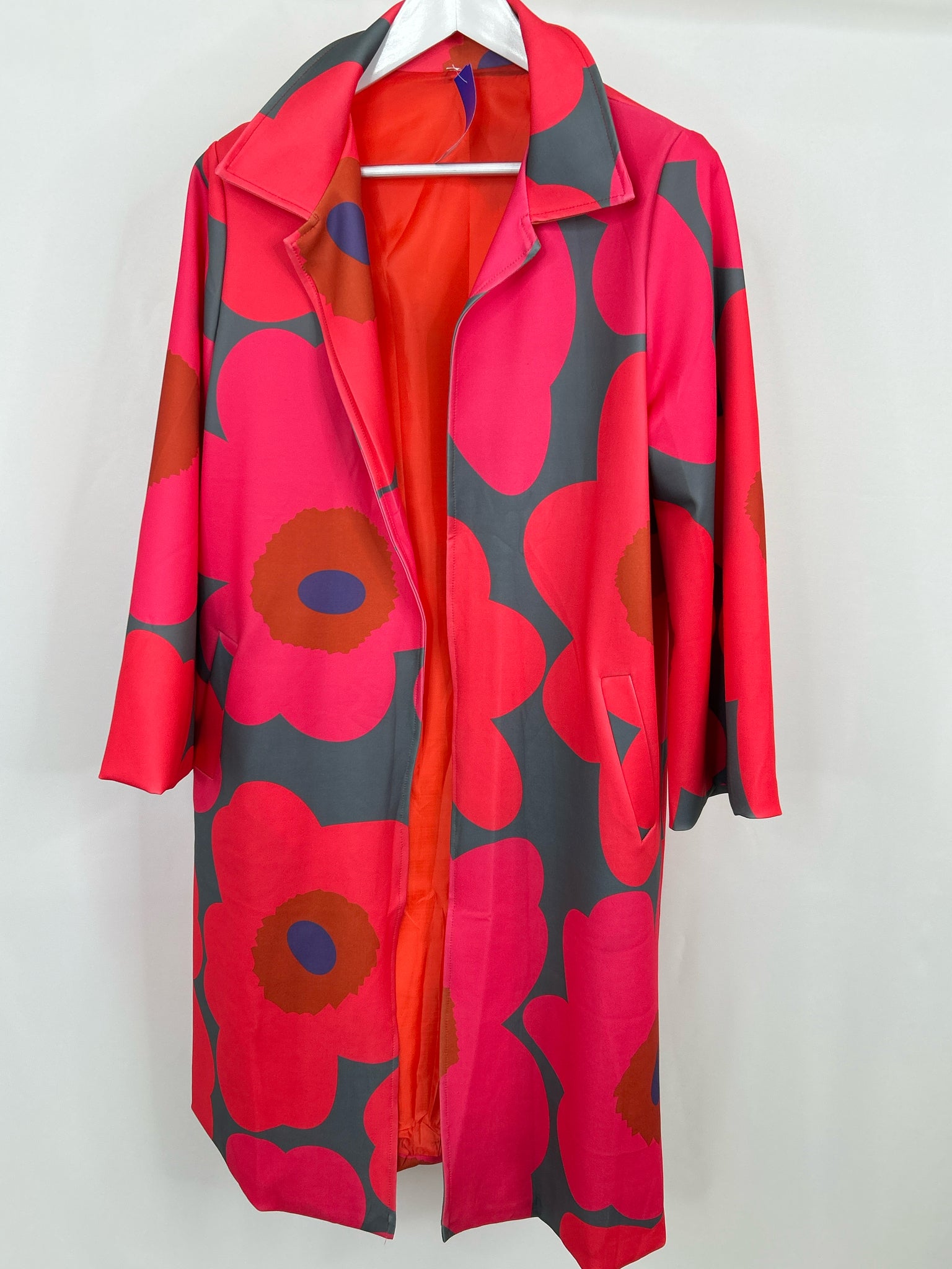 NO BRAND Size XL Pink and Red Women Coat