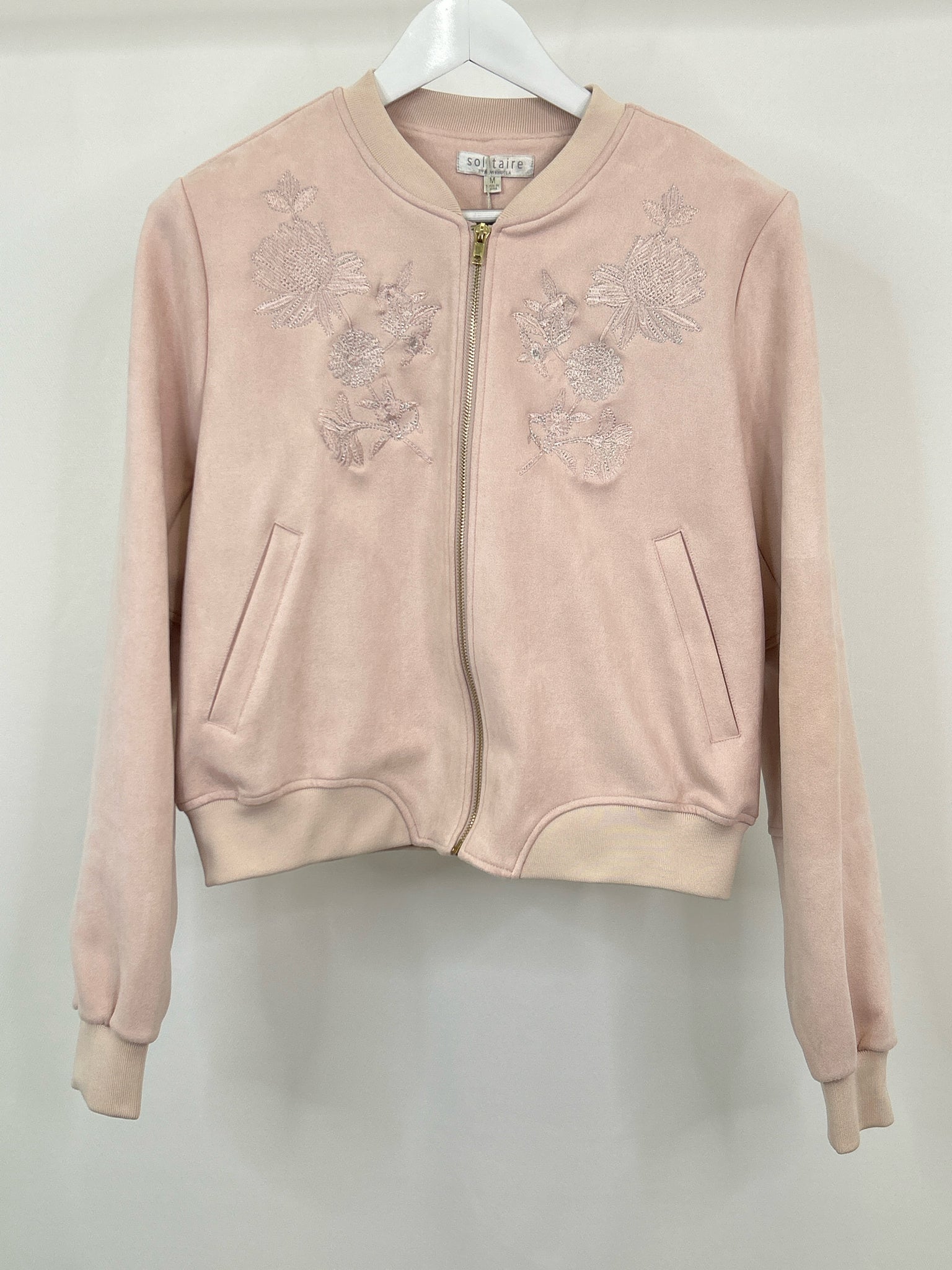 SOLITAIRE NWT Size M light pink Women Jacket