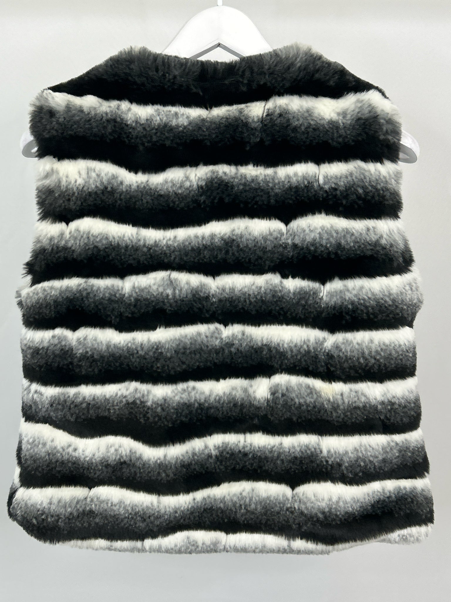 548 Size S Black and White Women Vest