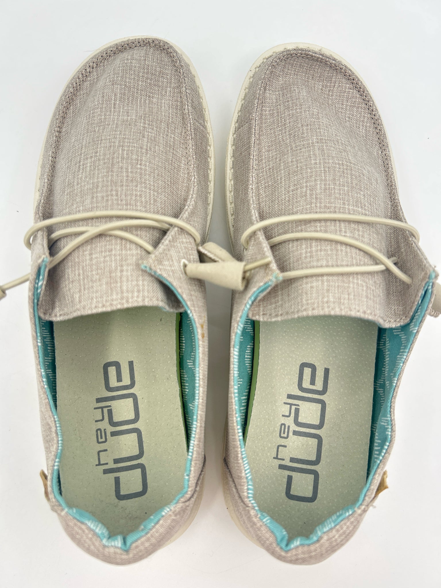 Hey Dude Size 9 Beige Women Sneakers