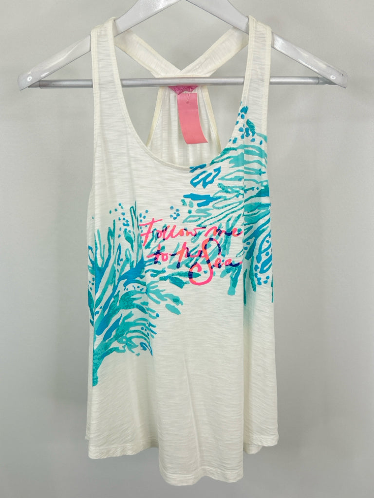 LILLY PULITZER Size XS White Women's Top