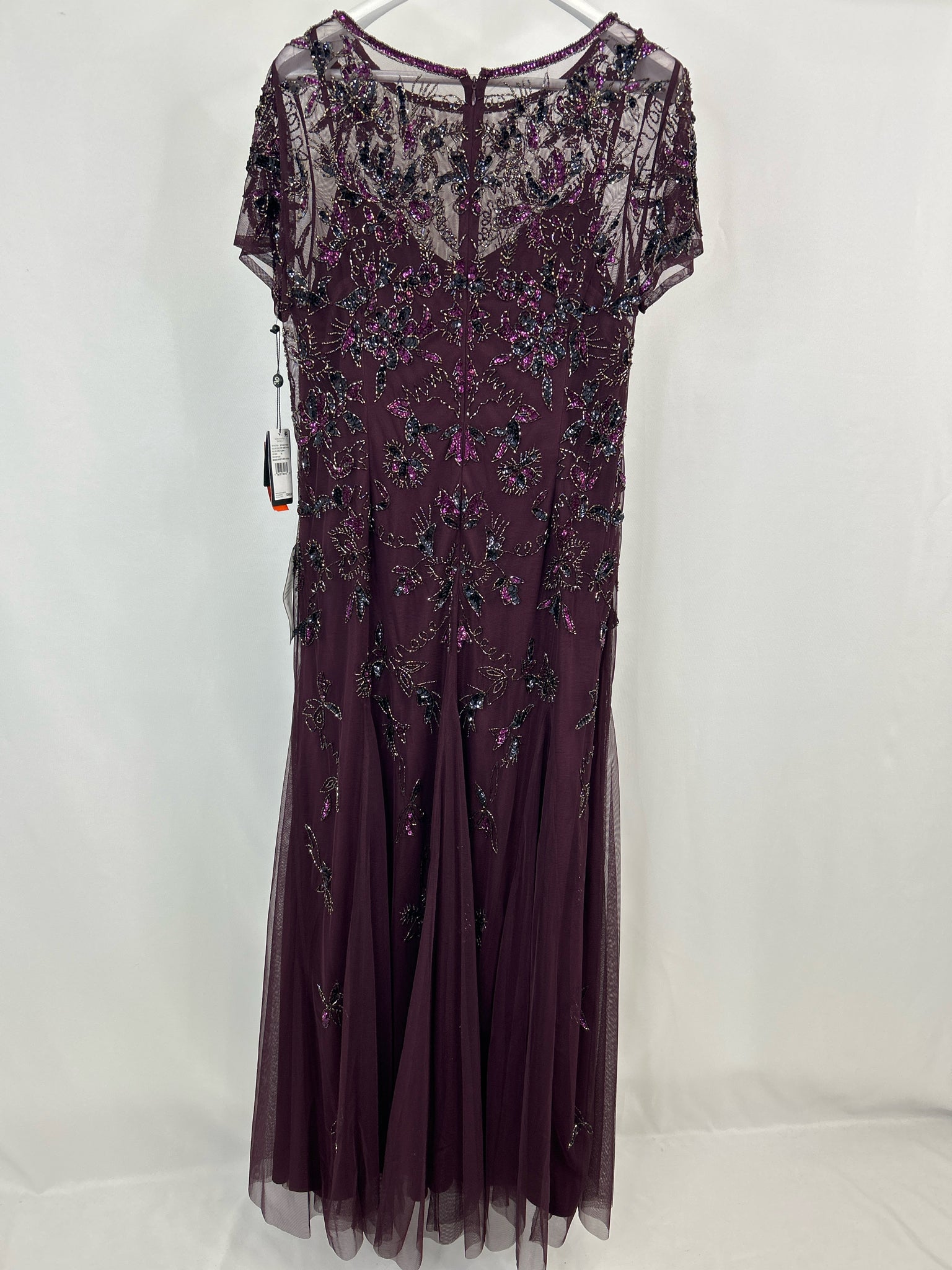 ADRIANNA PAPELL Size 18 Plum Women Dress