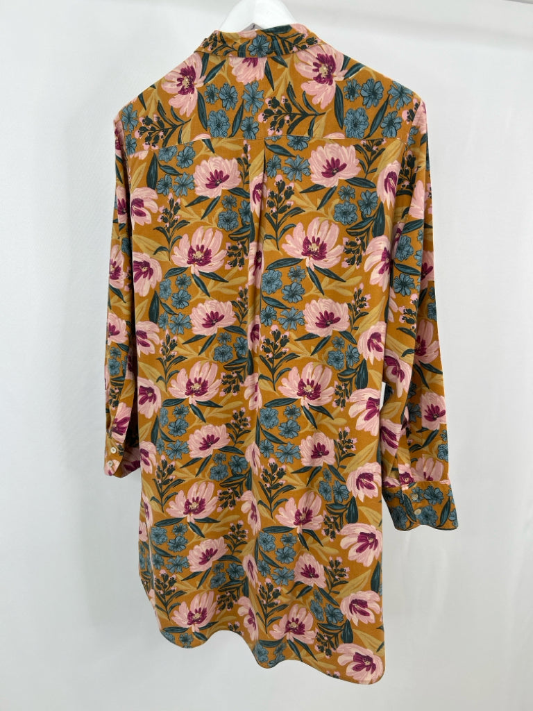 NATURAL LIFE Size M YELLOW FLORAL Dress