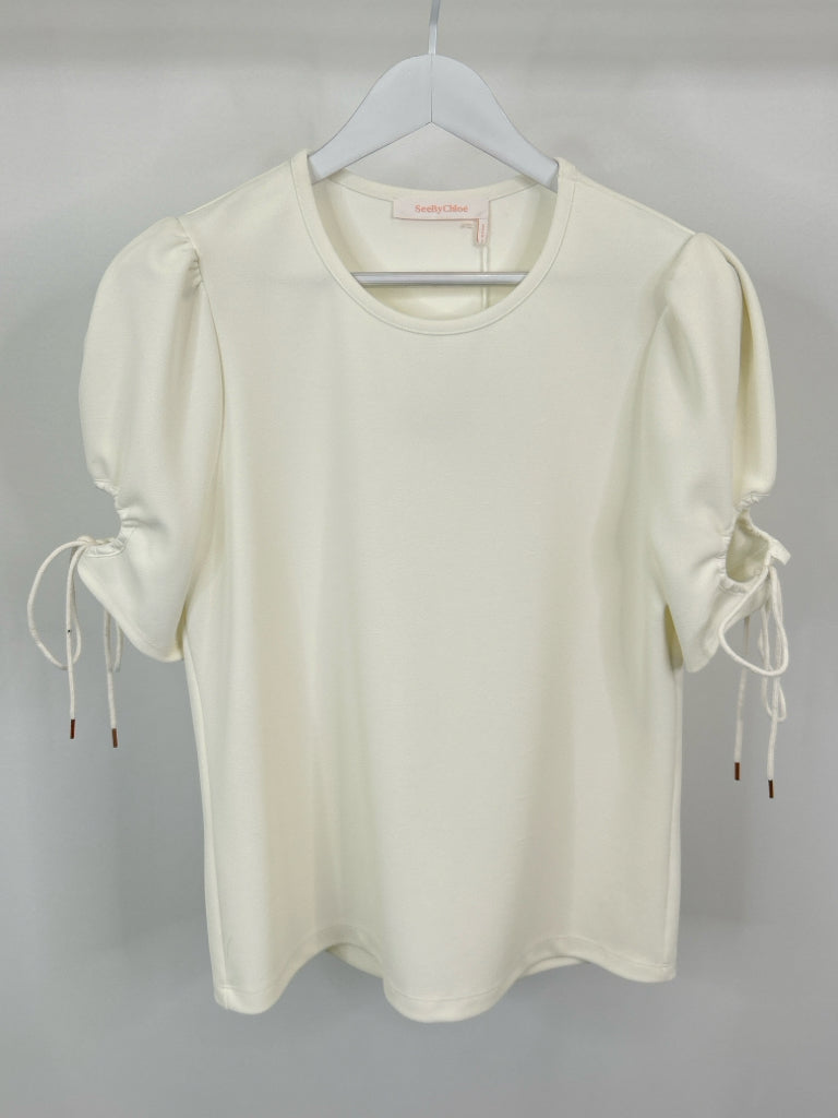 SEE BY CHLOE Size L White Top NWT