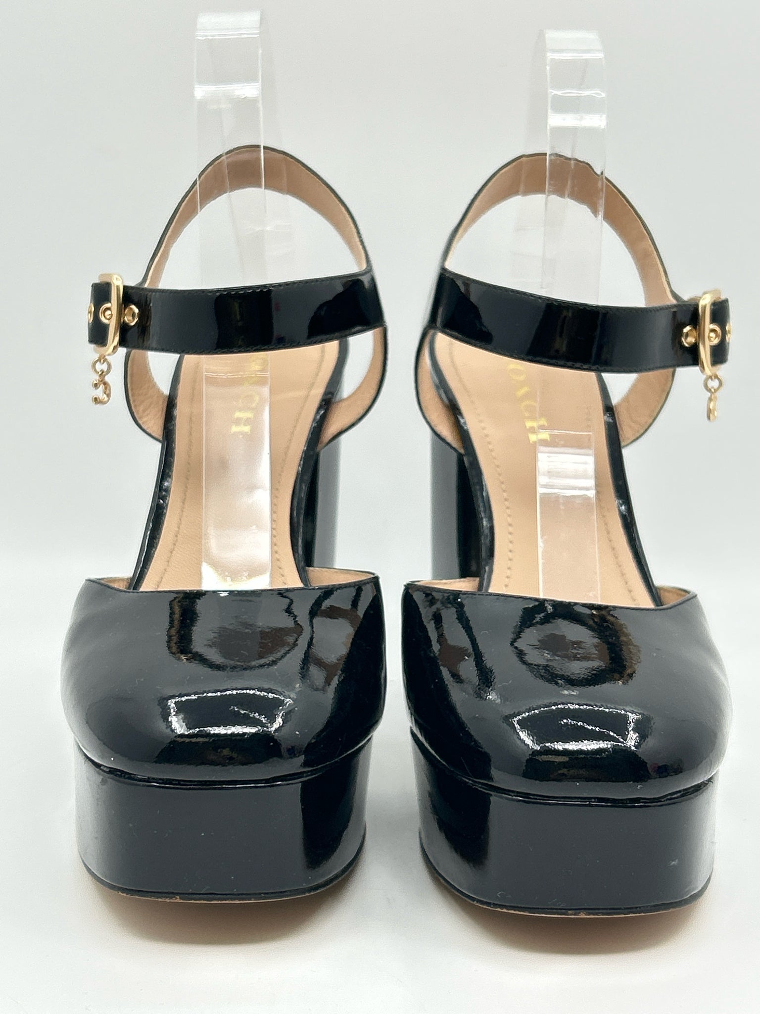 COACH Size 10B Black Patent Women Pumps