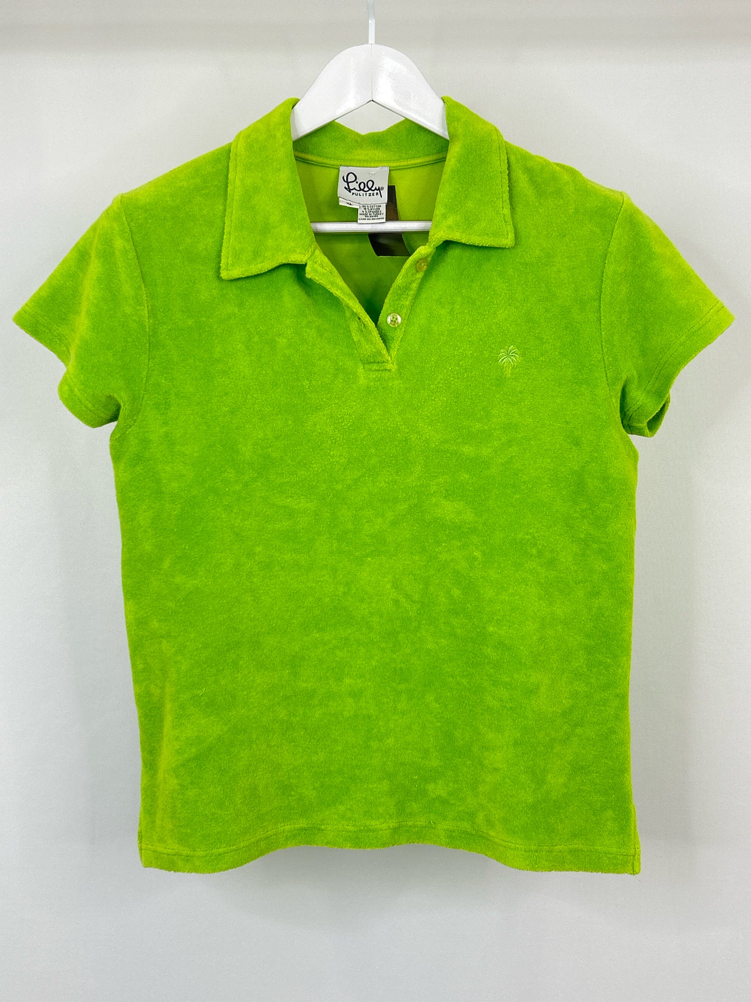 LILLY PULITZER Size XL Lime Green Women Top